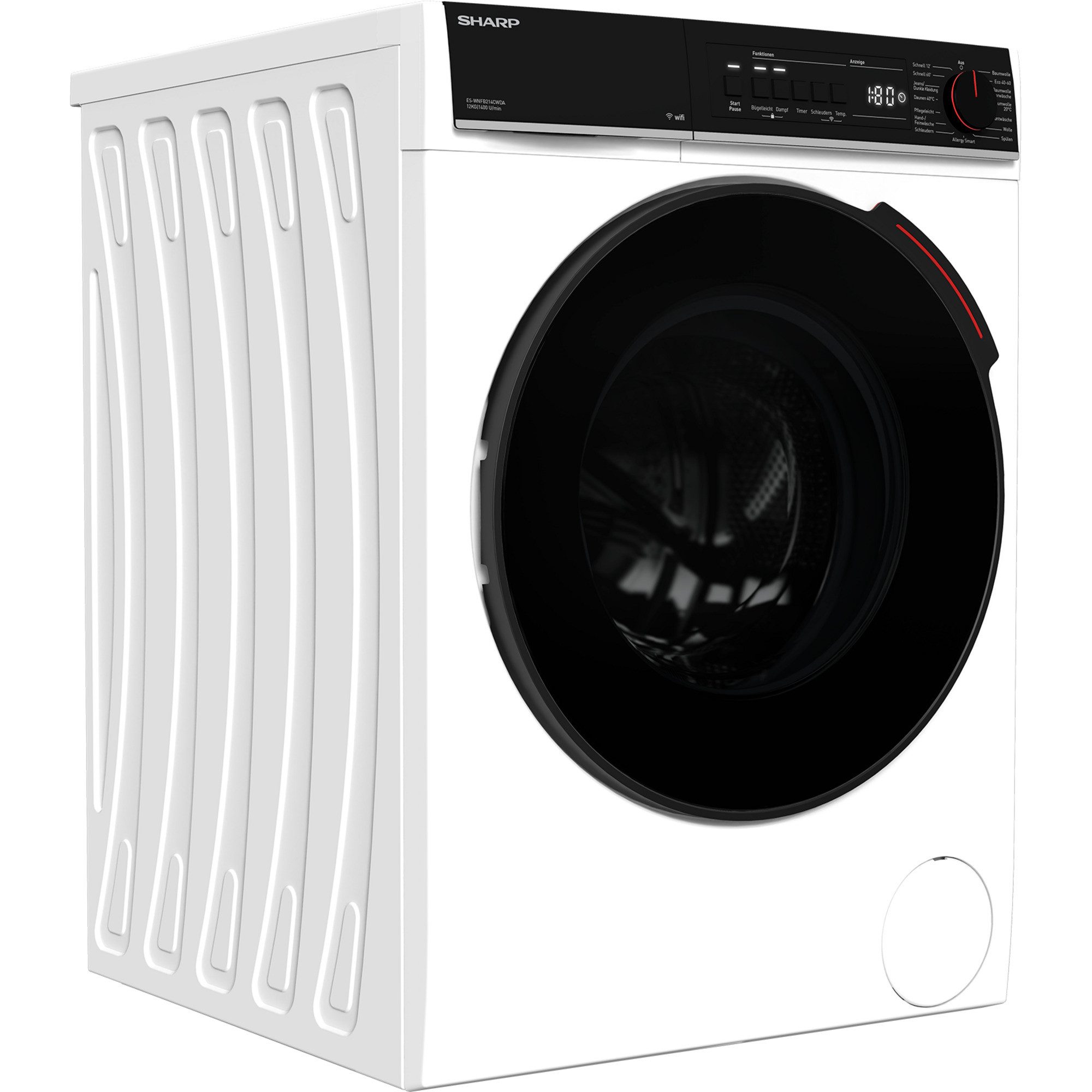 Sharp Waschmaschine 10841903, 12 kg, 1400 U/min