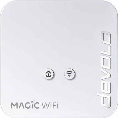 DEVOLO Magic 1 WiFi mini Ergänzung (1200Mbit, Powerline + WLAN, 1x LAN, Mesh) WLAN-Repeater