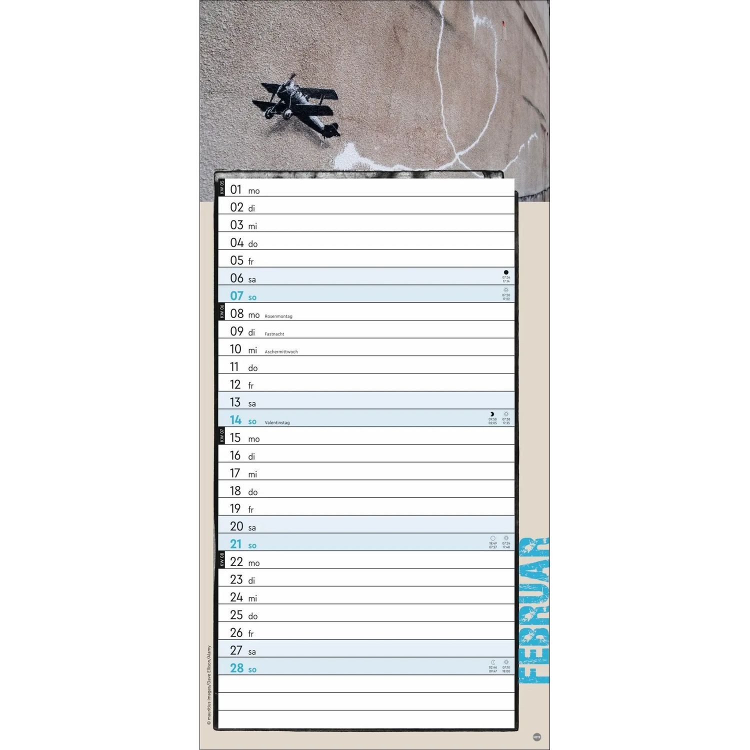 HEYE Wandkalender Banksy Planer 2027 – Bild 3 von 5
