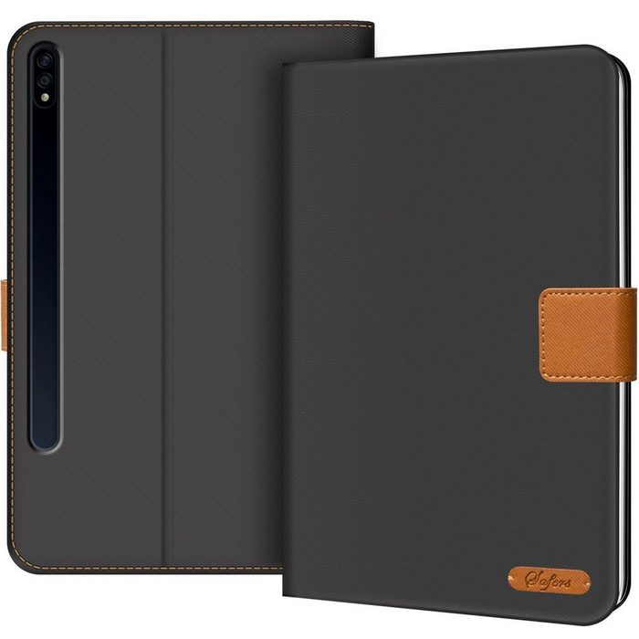 CoolGadget Tablet-Hülle Book Case Tablet Tasche Für Samsung Galaxy Tab S7+ 31 5 cm (12 4 Zoll) Hülle Klapphülle Cover Samsung Tab S7 Plus (T970/T975) Schutzhülle