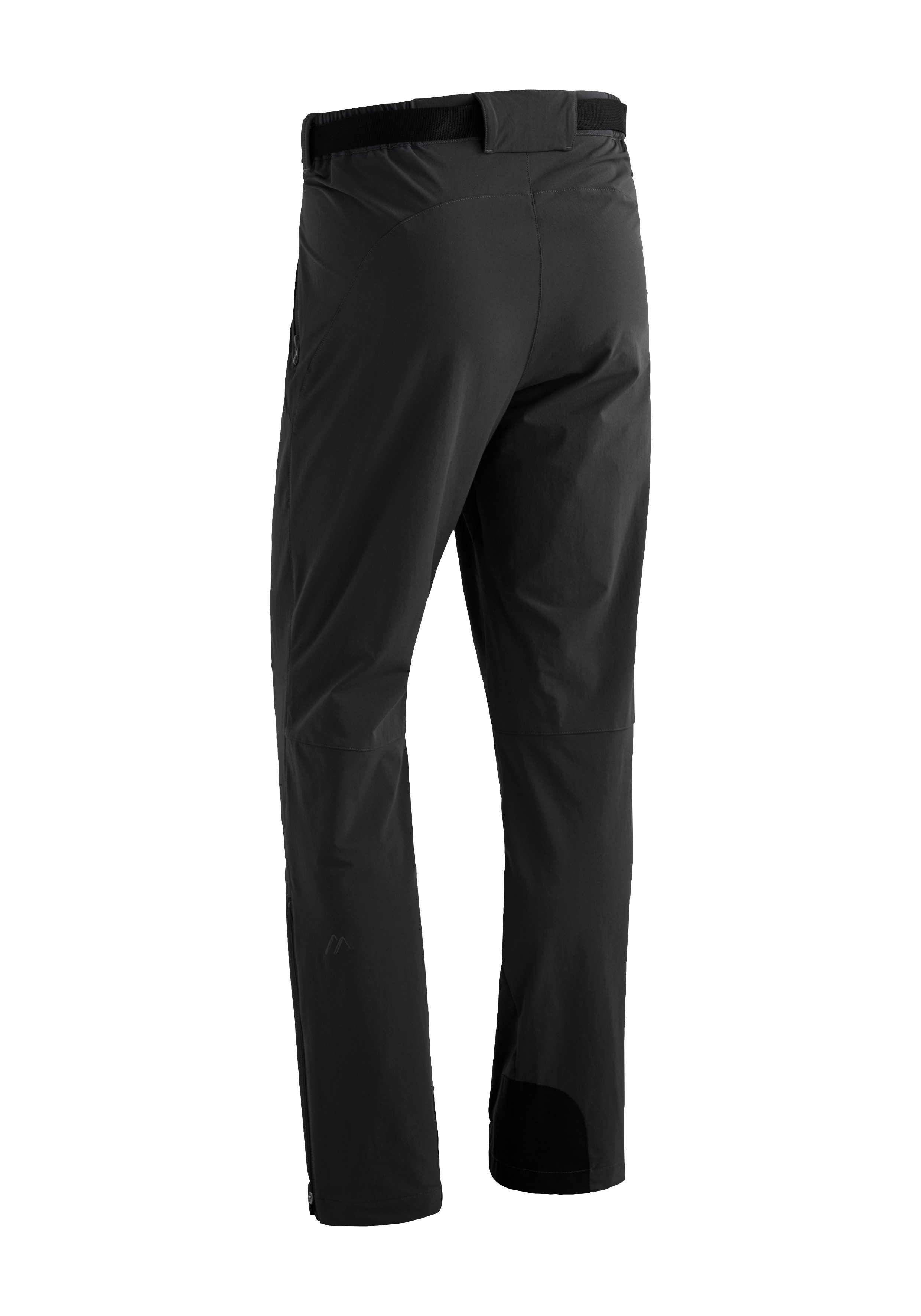 Maier Sports Funktionshose Naturno Herren Outdoorhose, robuste Trekking-Hose, 3 Taschen und Gürtel