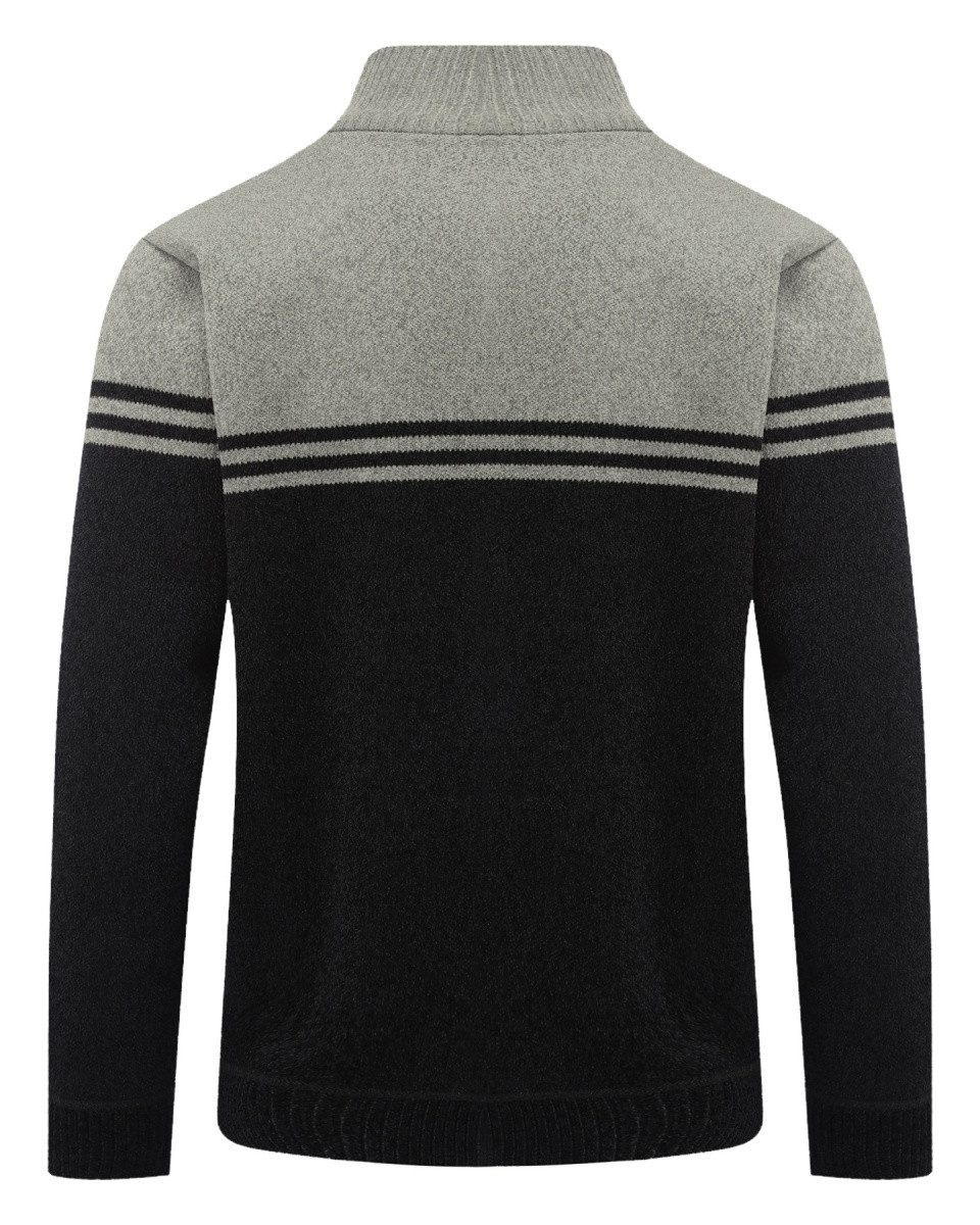 Allthemen Cardigan mit Stehkragen Grobstrick Strickjacke für Winter Strickp günstig online kaufen