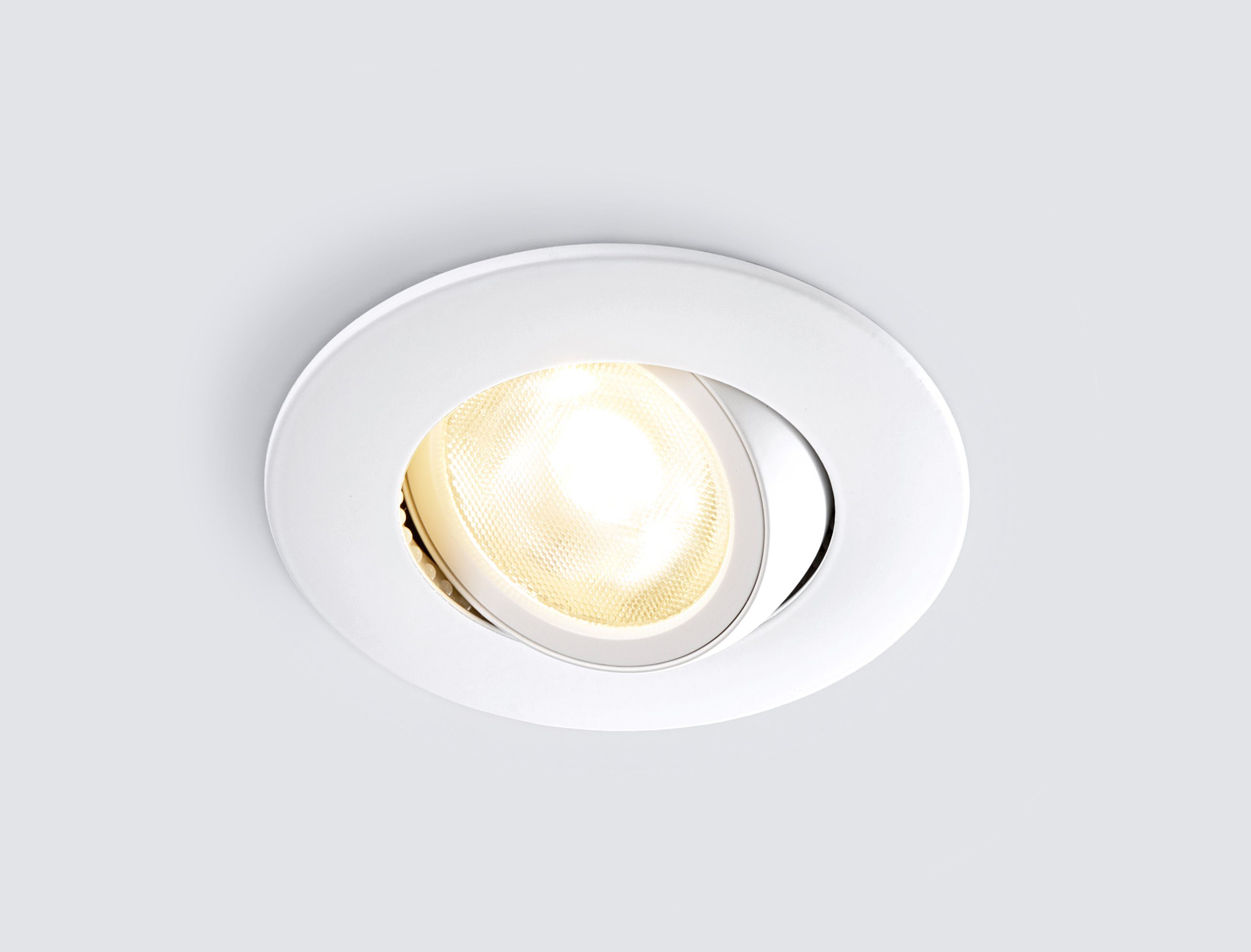 LED integriert, LED-Downlight, Einbauleuchte, DL8002, Dimmfunktion, Warmweiß, Einbaustrahler Einbaulampe, fest LED und dimmbar schwenk- HEITRONIC