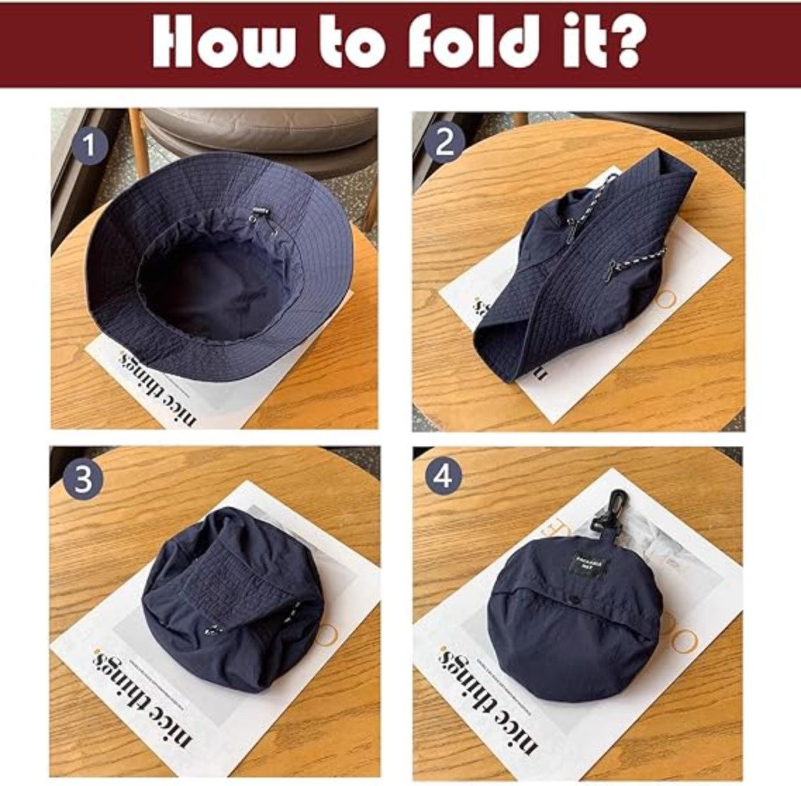 Blusmart Fischerhut Wasserdichter Bucket Hat Wanderhut (Faltbarer, UV-gesch günstig online kaufen