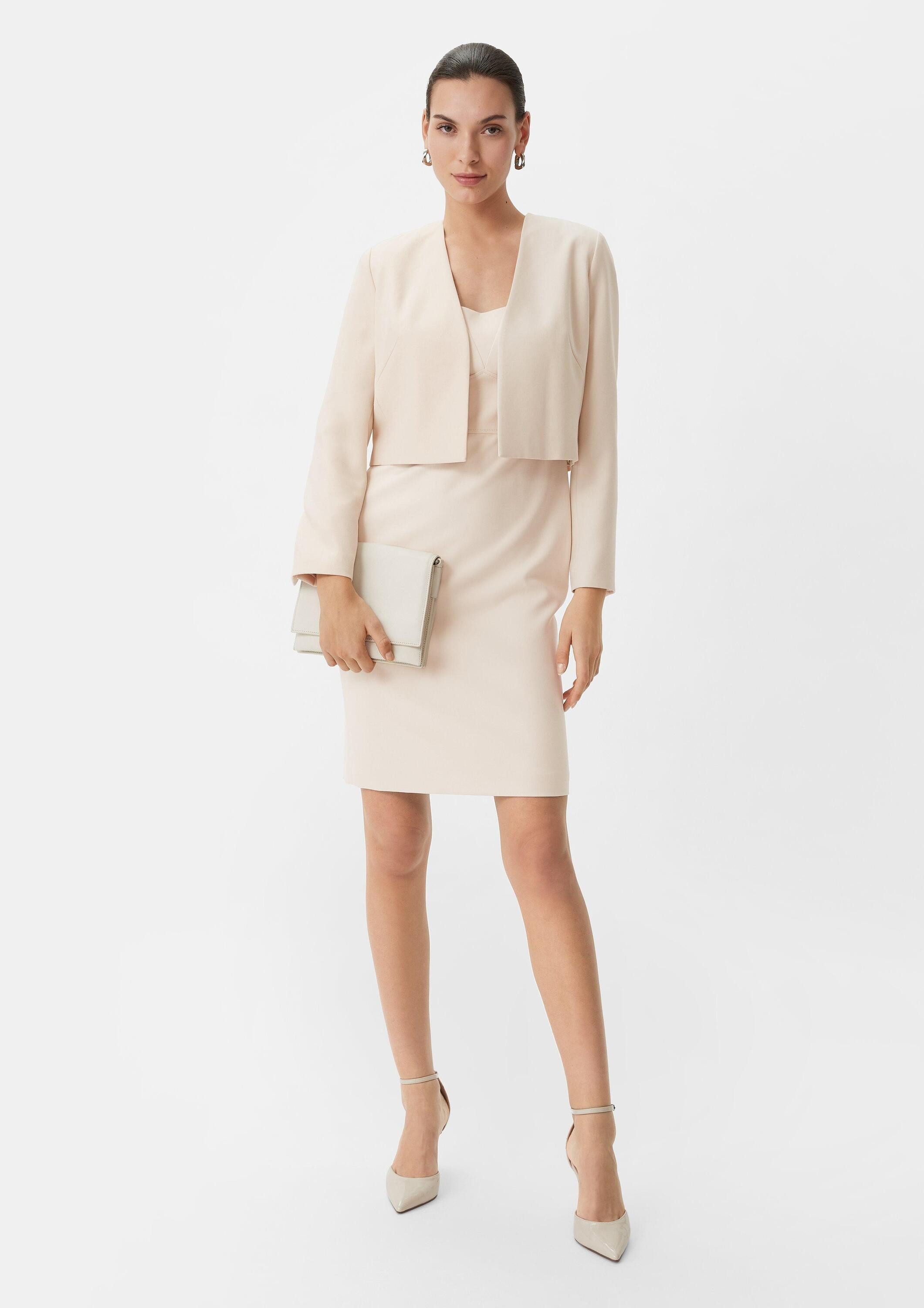 comma Jackenblazer Indoor-Bolero Bolero mit Taftfutter