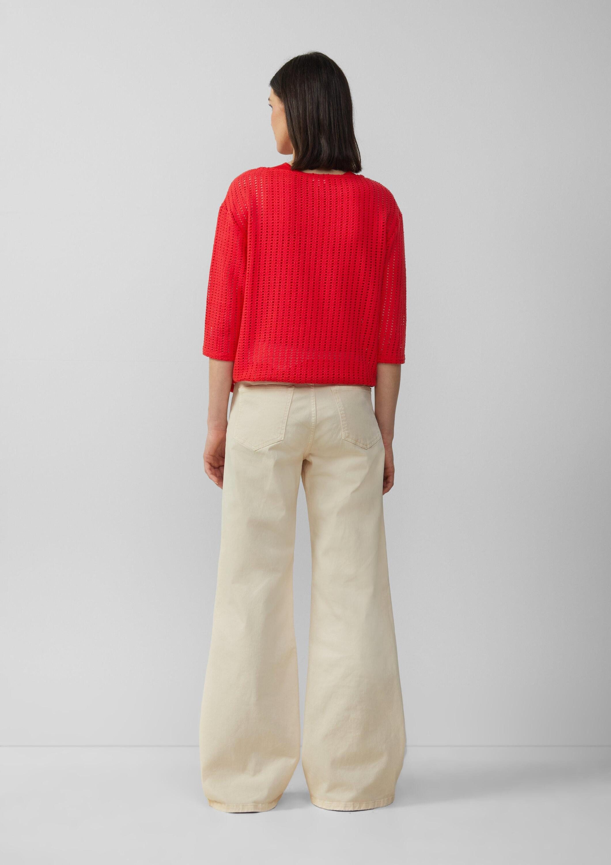 s.Oliver 3/4-Arm-Shirt T-Shirt Luftiges T-Shirt im Relaxed Fit günstig online kaufen