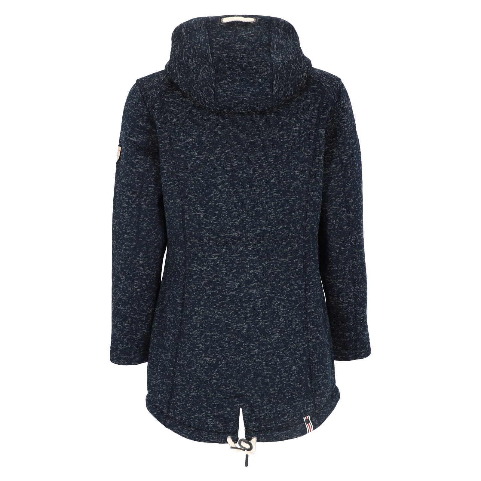 Dry Fashion Wollmantel Amsterdam Damen Wollfleece-Mantel Amsterdam - Fleecemantel taillierter Schnitt