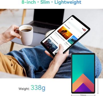 blackview Tab 80 t 8GB Silver Tablet (8,68", 128 GB, Android 13, 4G LTE, Leistungsstarkes Blackview Tab 80: 8GB+128GB Tablet in Silber)