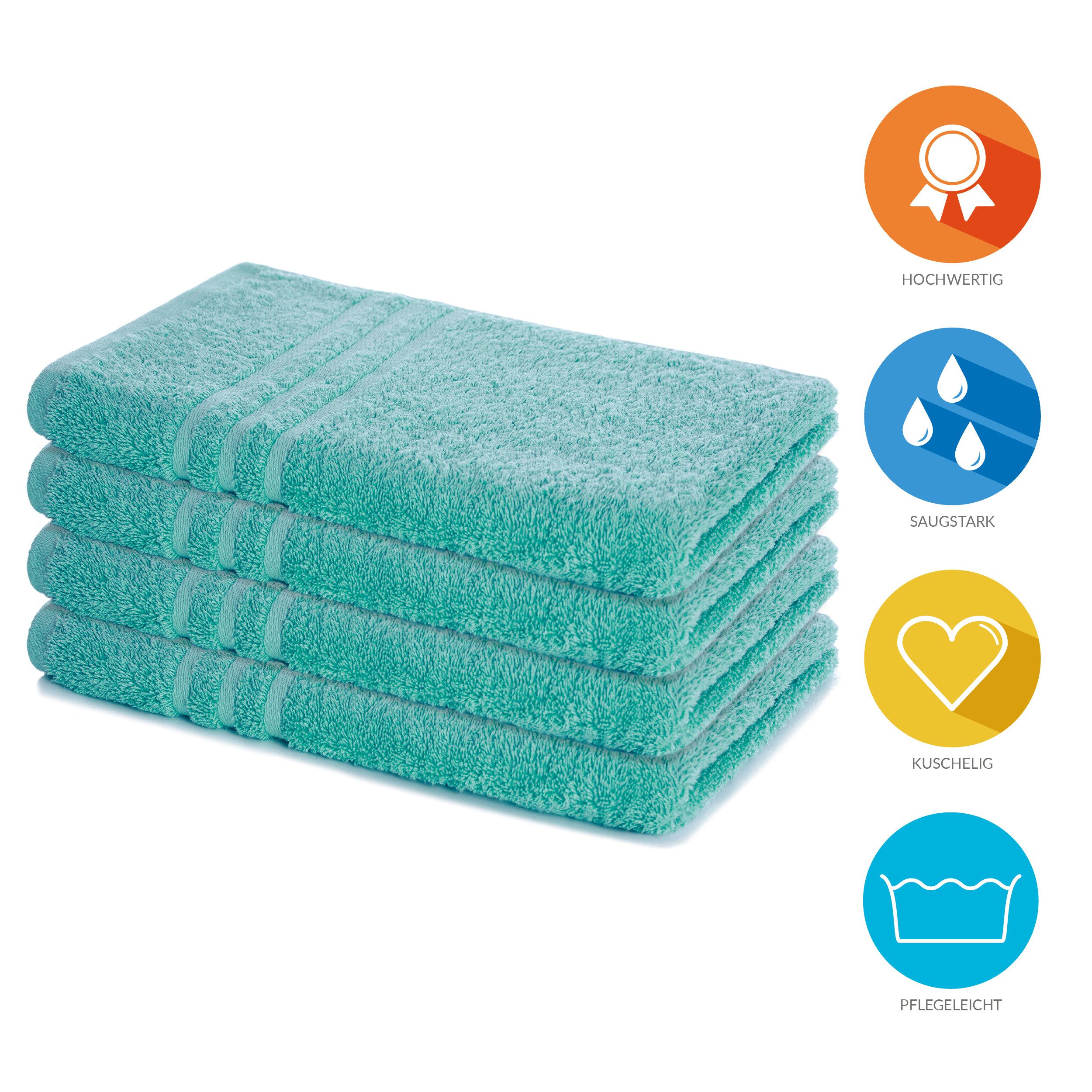 Lavea Handtuch Set Frottierserie Elena, Handtuch - 100% Baumwolle (Set, 4-S günstig online kaufen