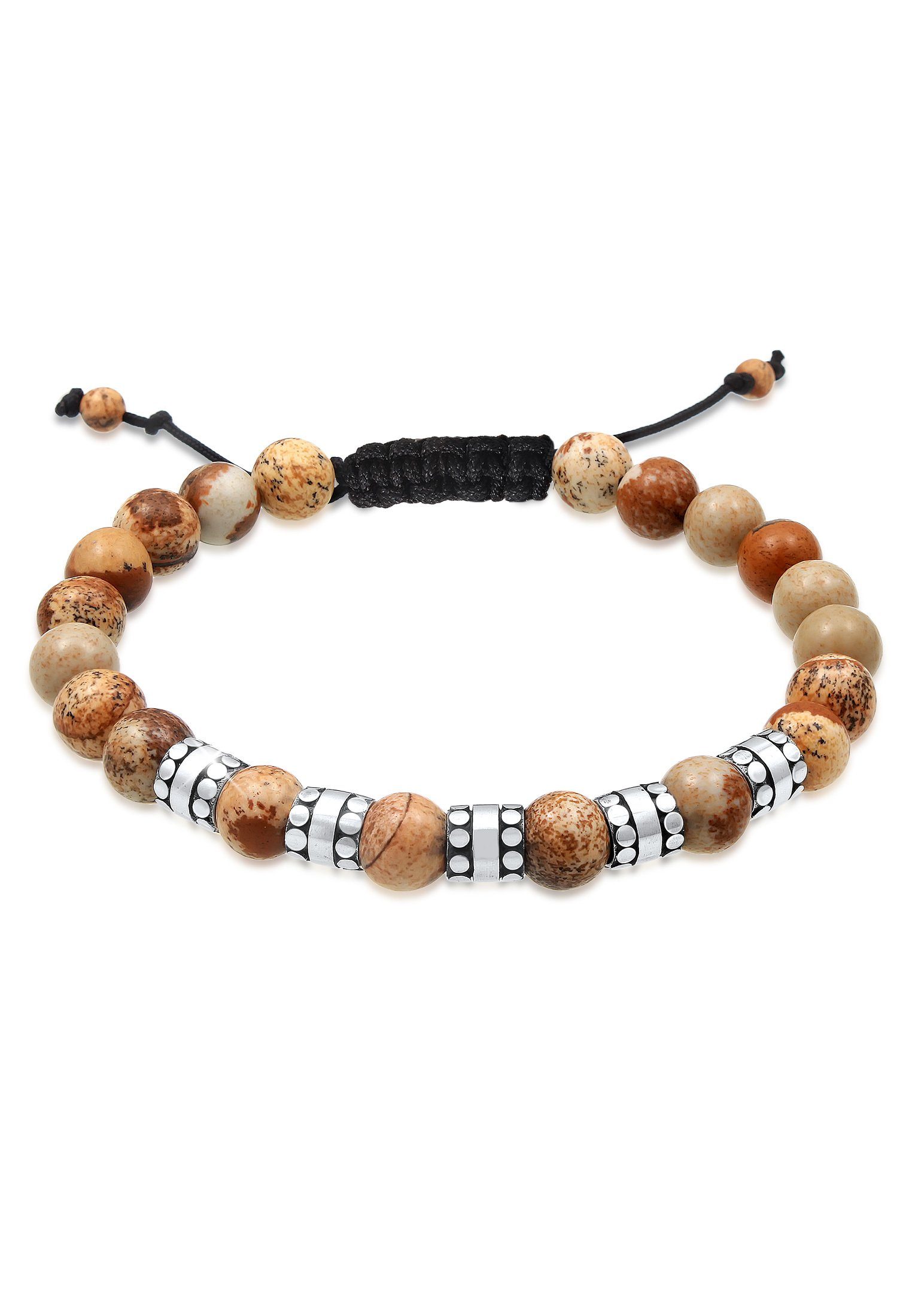 Look für Armband Herren Geschenk den Perlen Ehemann Bead Achat ideale und Silber, Jasper Freund 925 Kuzzoi Das