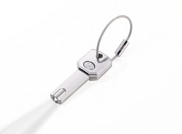 TROIKA Schlüsselanhänger Schlüsselanhänger mit weißem LED- Licht LIGHT KEY