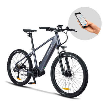 Nakxus E-Bike Mittelmotor und breiten Reifen,9 Gang,45km Reichweite,36 V 10,4 Ah