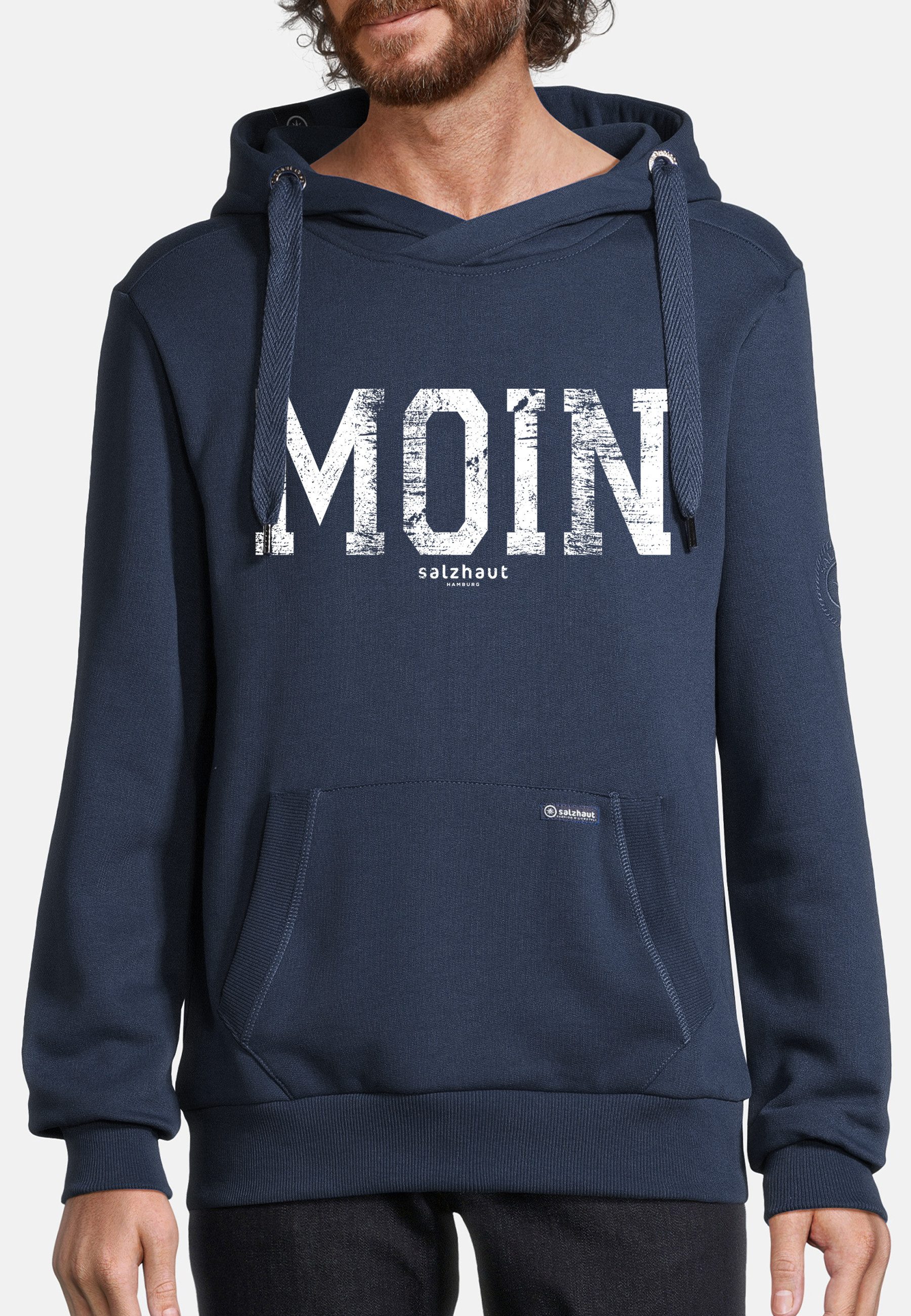 salzhaut Hoodie HEFF - MOIN Herren normale Passform salzhaut Kapuzenpullover – bequemer Fit und nordisch klares Design