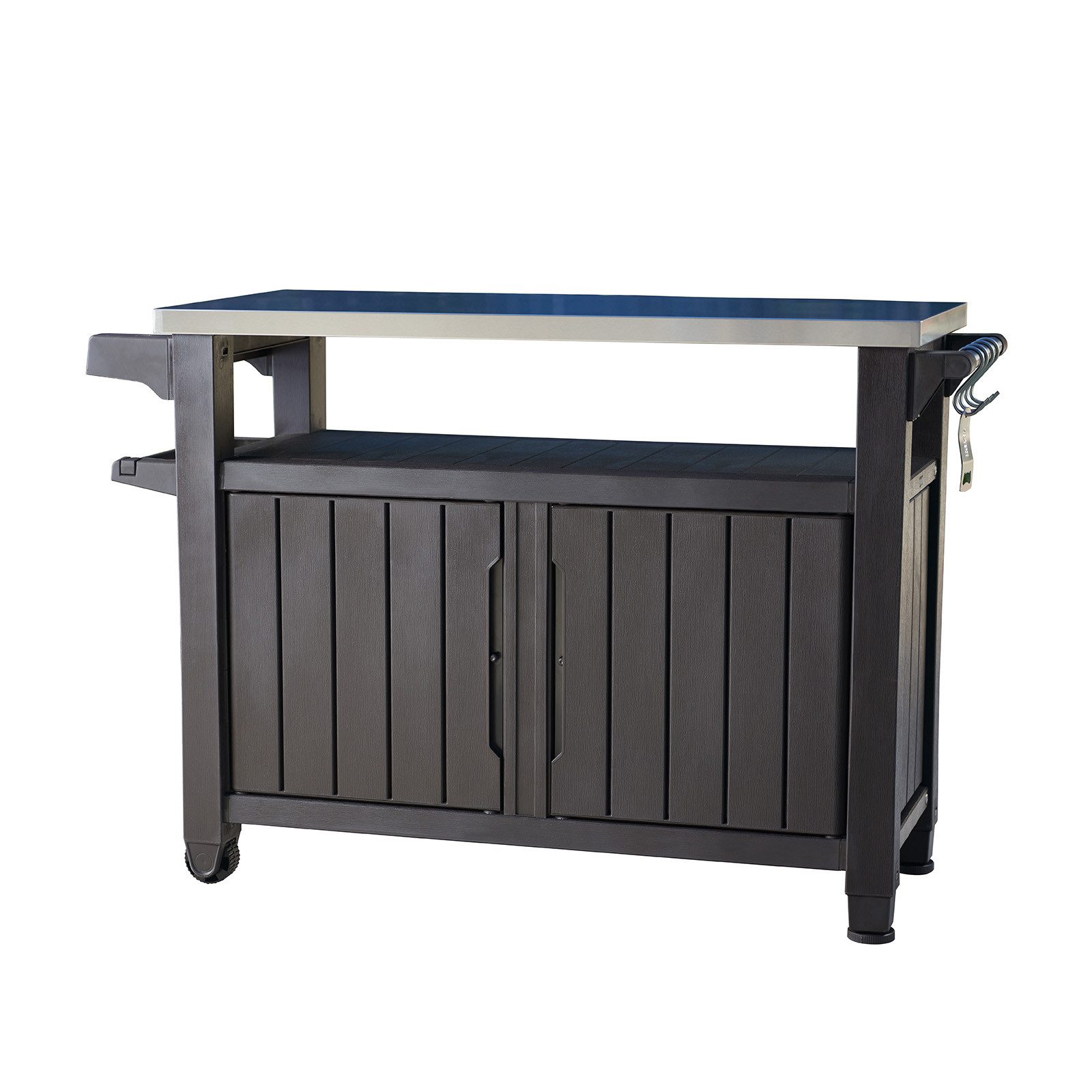 Keter Grillablagetisch Keter Grilltisch UNITY XL Anthrazit, 298L, Edelstahl günstig online kaufen