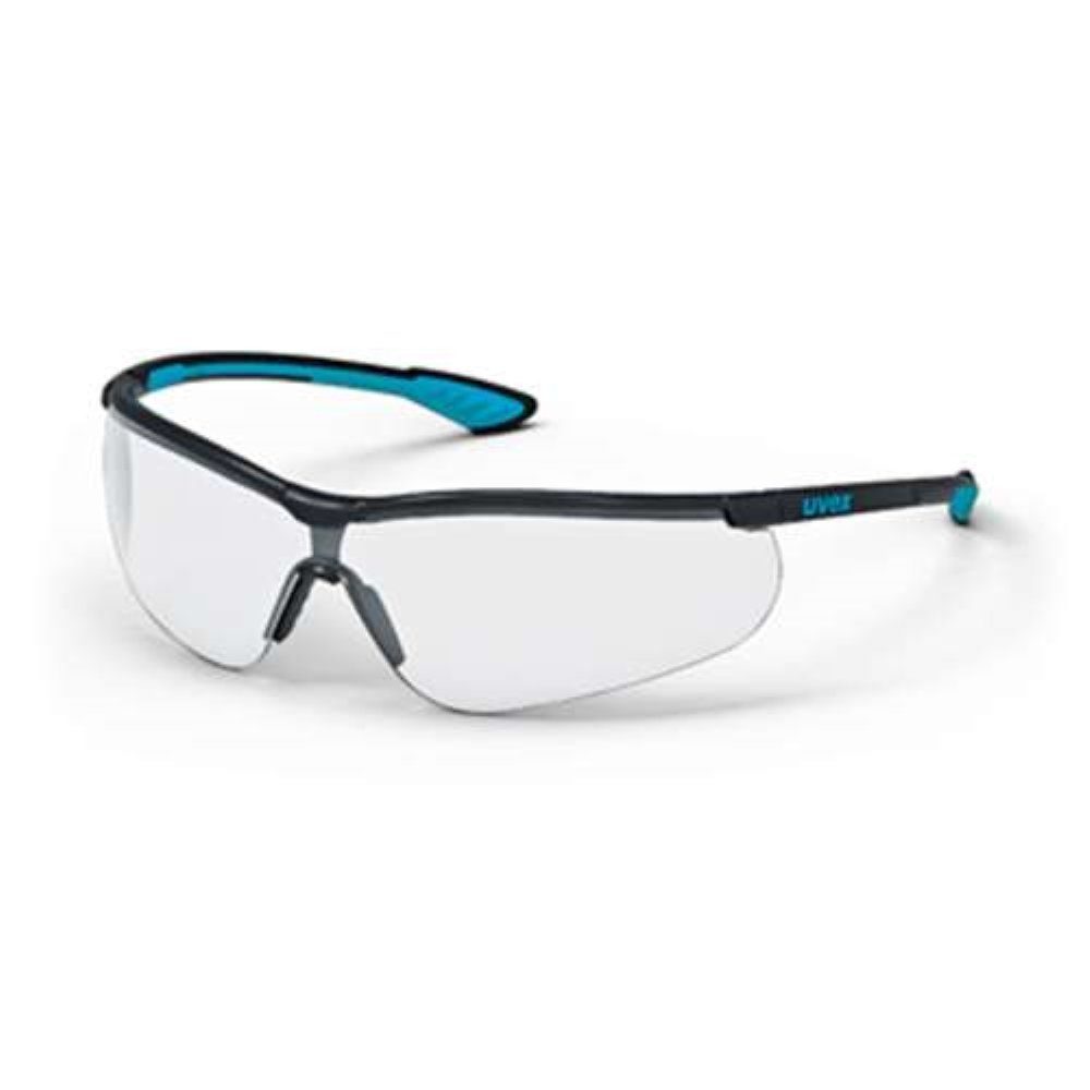 Uvex Schutzbrille fbl. UVEX 9193376 schw./blau/schw. Arbeitsschutzbrille SVextr. sportstyle