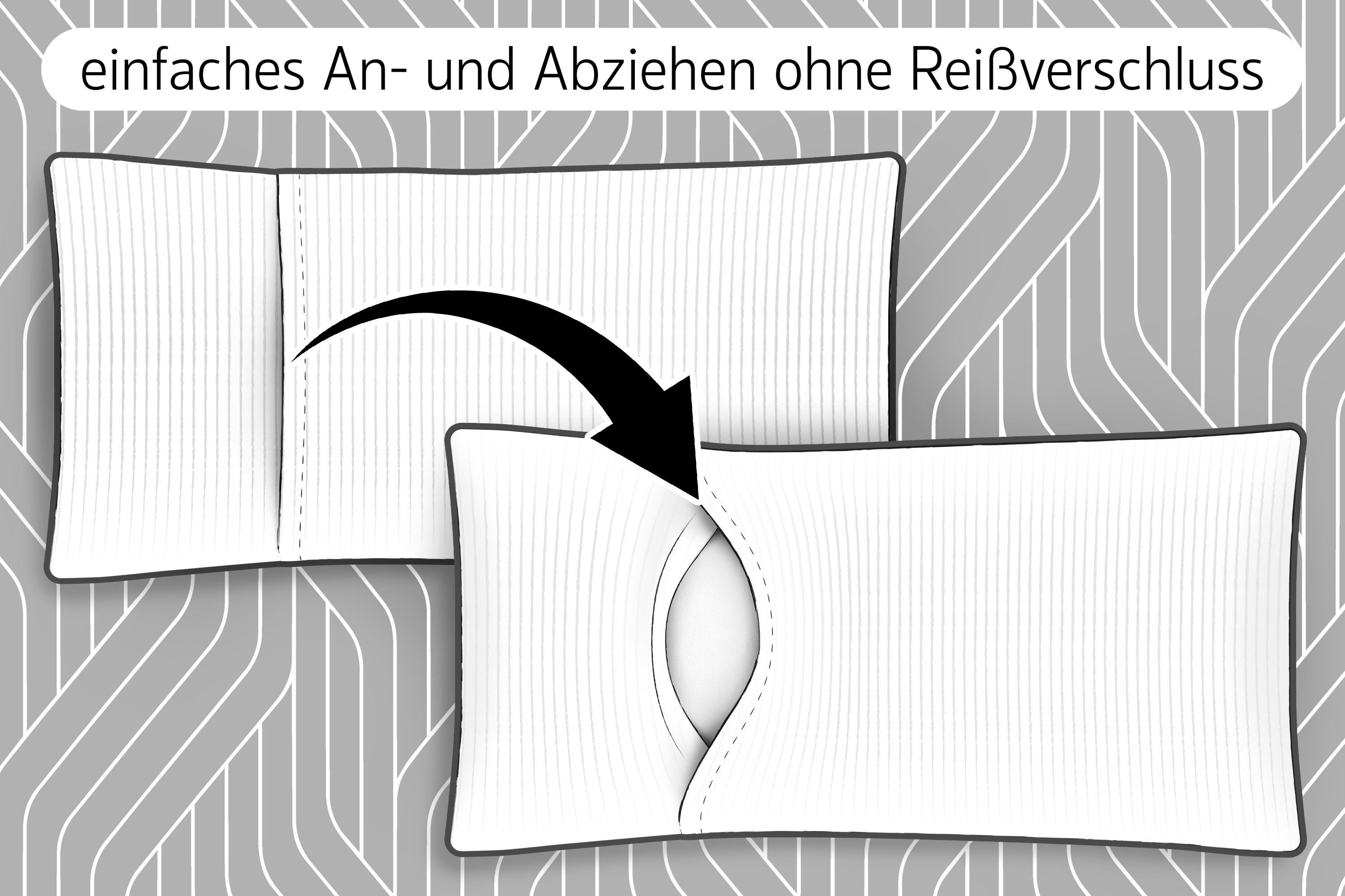 Amilian Kissenbezüge 40x80 cm 2er Set Cord-Optik Hotelverschluss - Zierkissenhülle Sofa, weich, pflegeleicht, formstabil