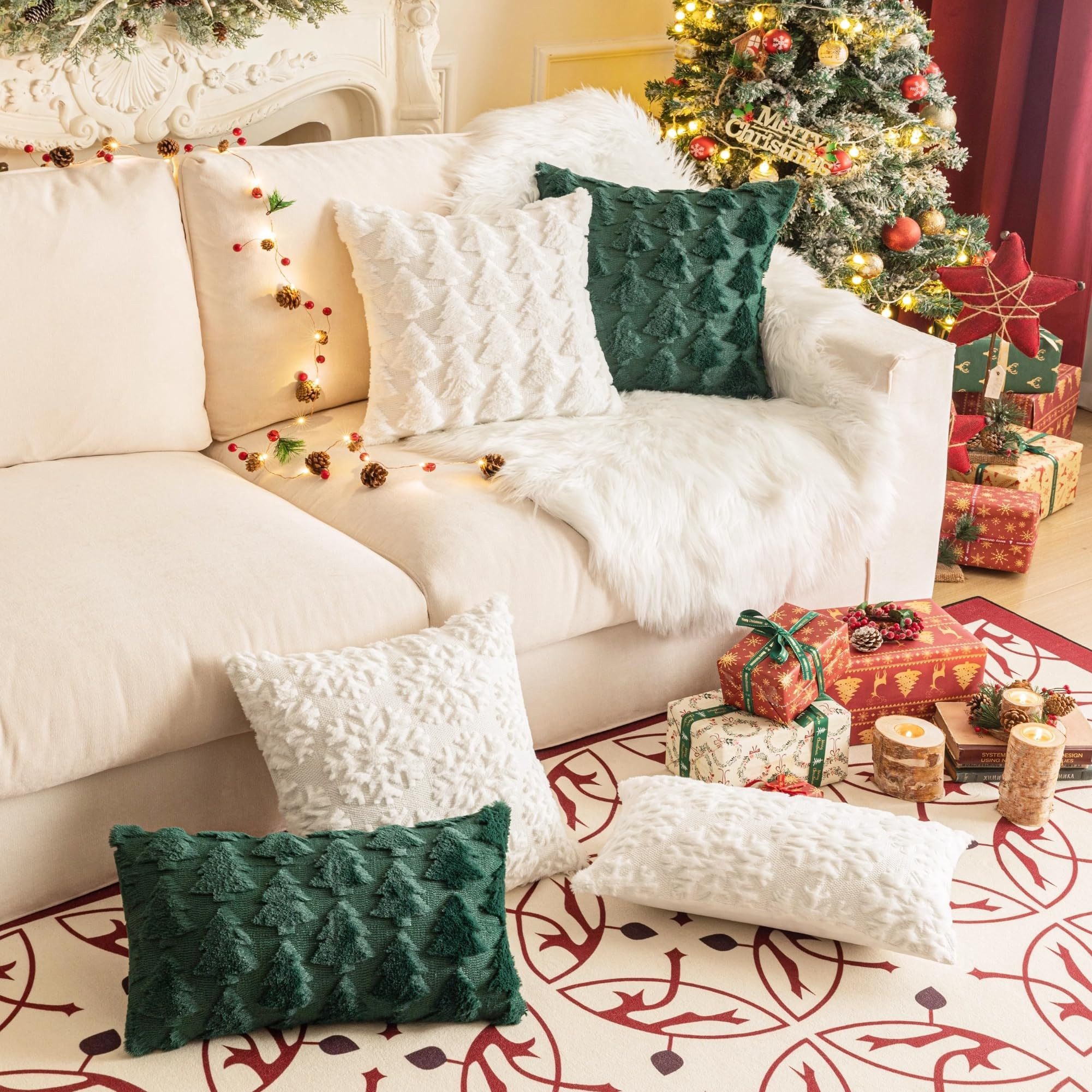 FOUORTUNATE-BEE Kissenbezug Kissenbezug Weihnachten 2 Stück, günstig online kaufen