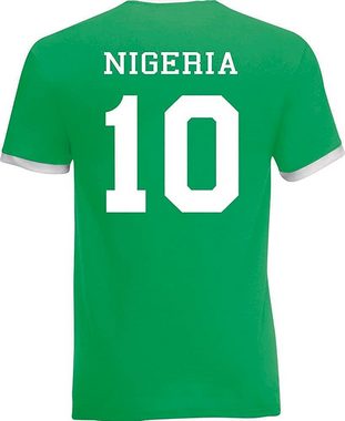 Youth Designz T-Shirt Nigeria Herren T-Shirt im Fußball Trikot Look mit trendigem Print