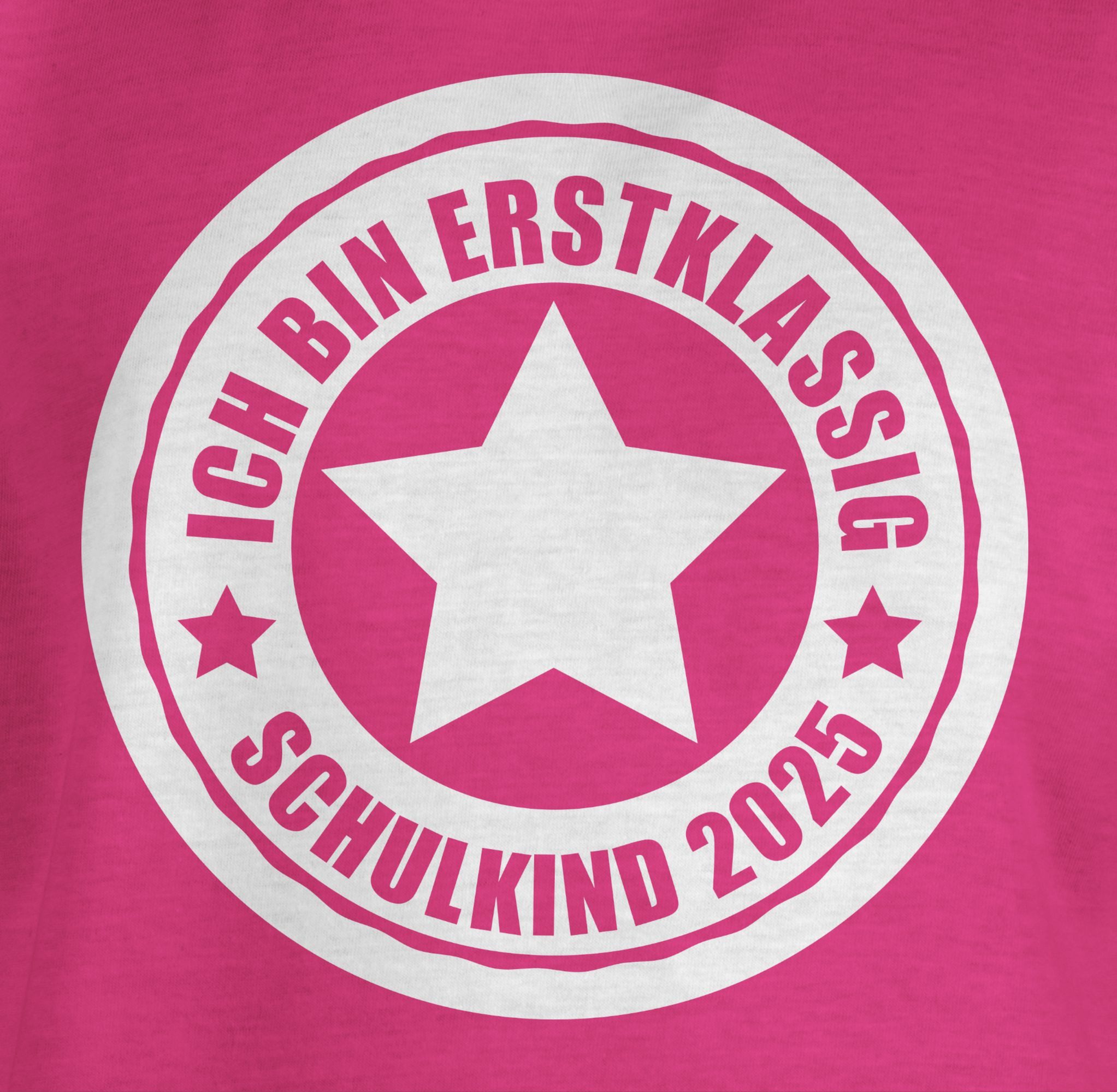 Shirtracer T-Shirt Ich bin erstklassig - Schulkind 2025 Einschulung Mädchen
