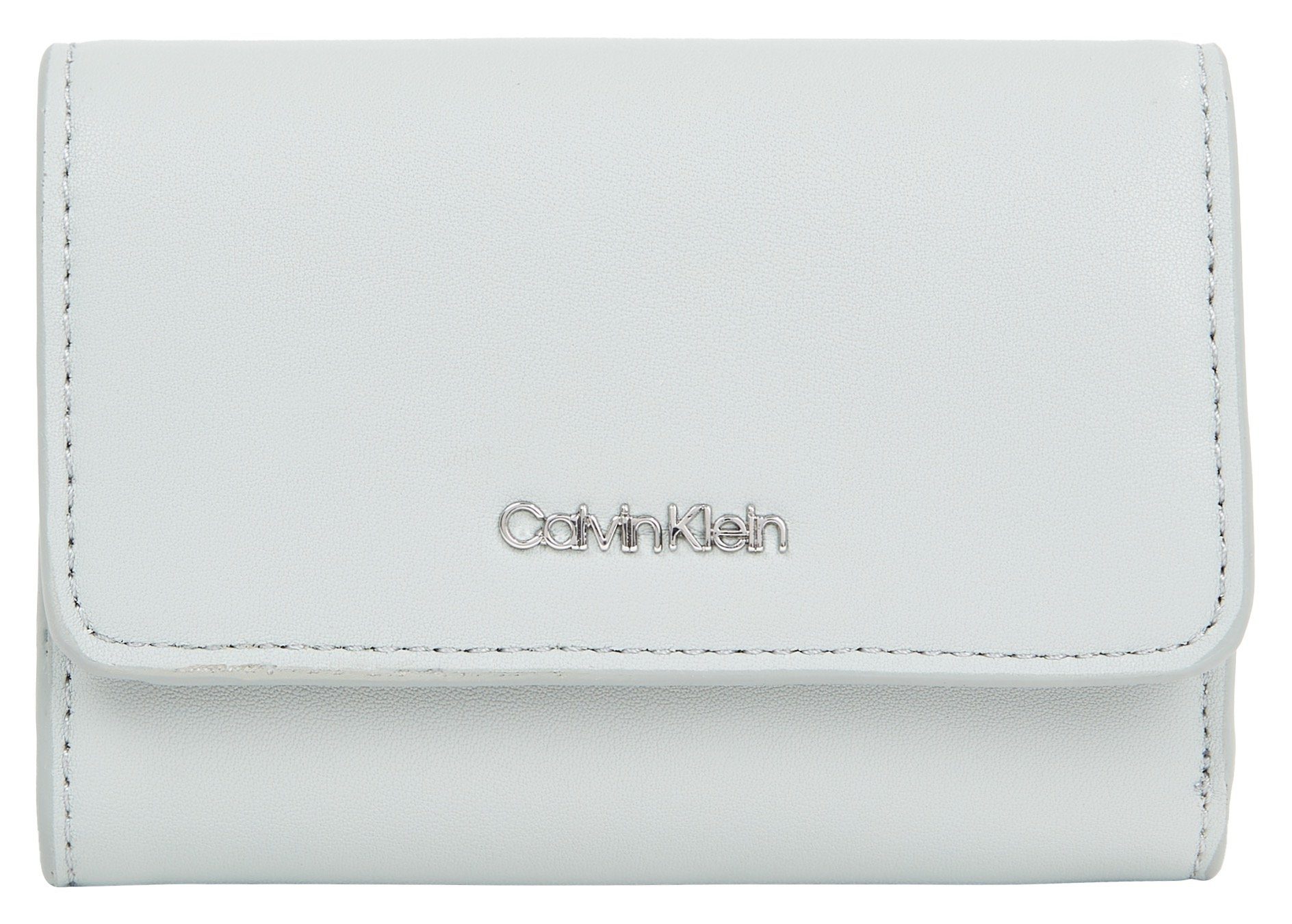 Calvin Klein Geldbörse CK MUST SMALL TRIFOLD, Geldbeutel Portemonnaie Damenbörse Recycelte Materialien