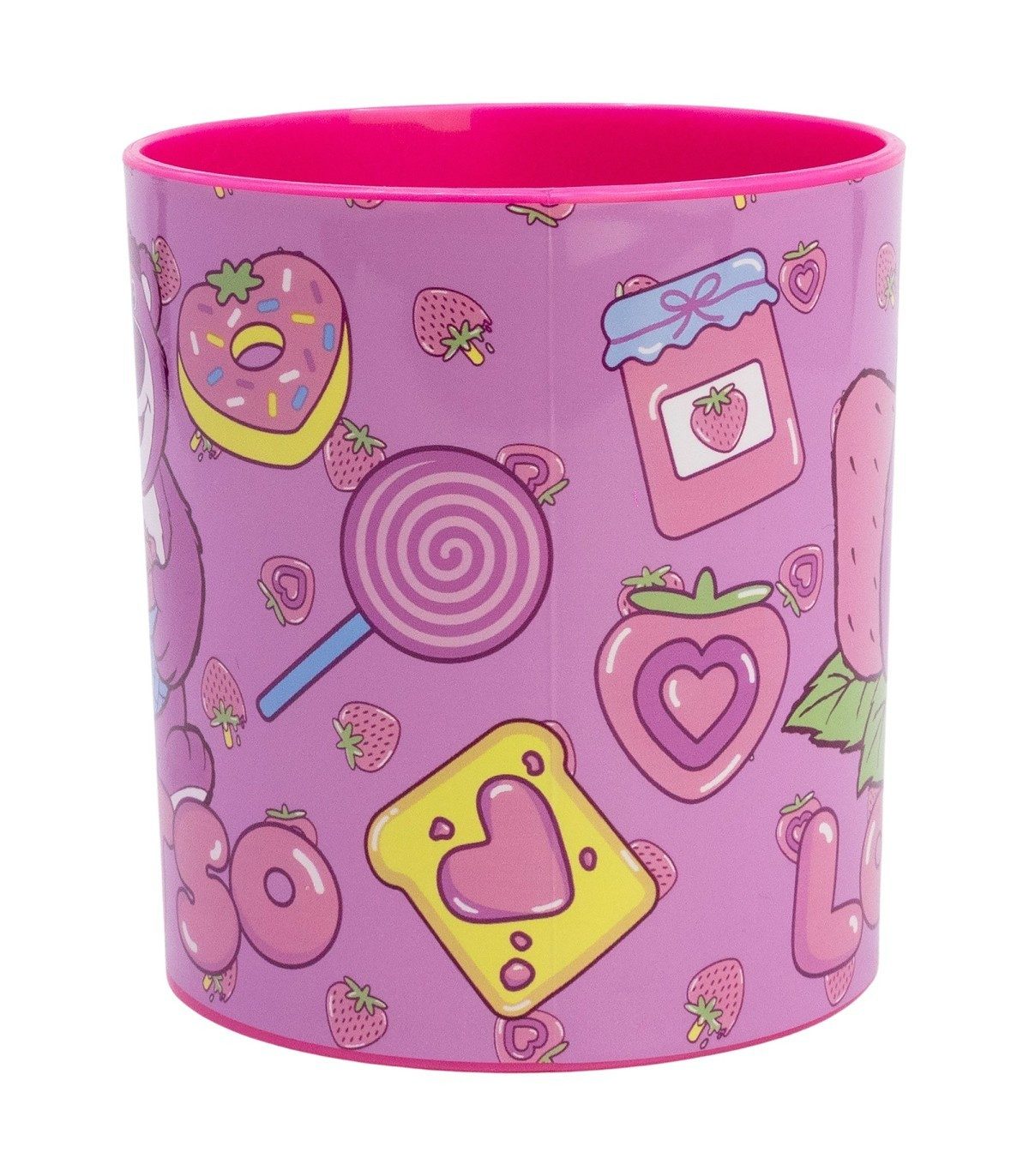 Disney Becher Lotso Micro Mug 390 ml Kinderbecher Mikrowellenbecher, Polyethylen