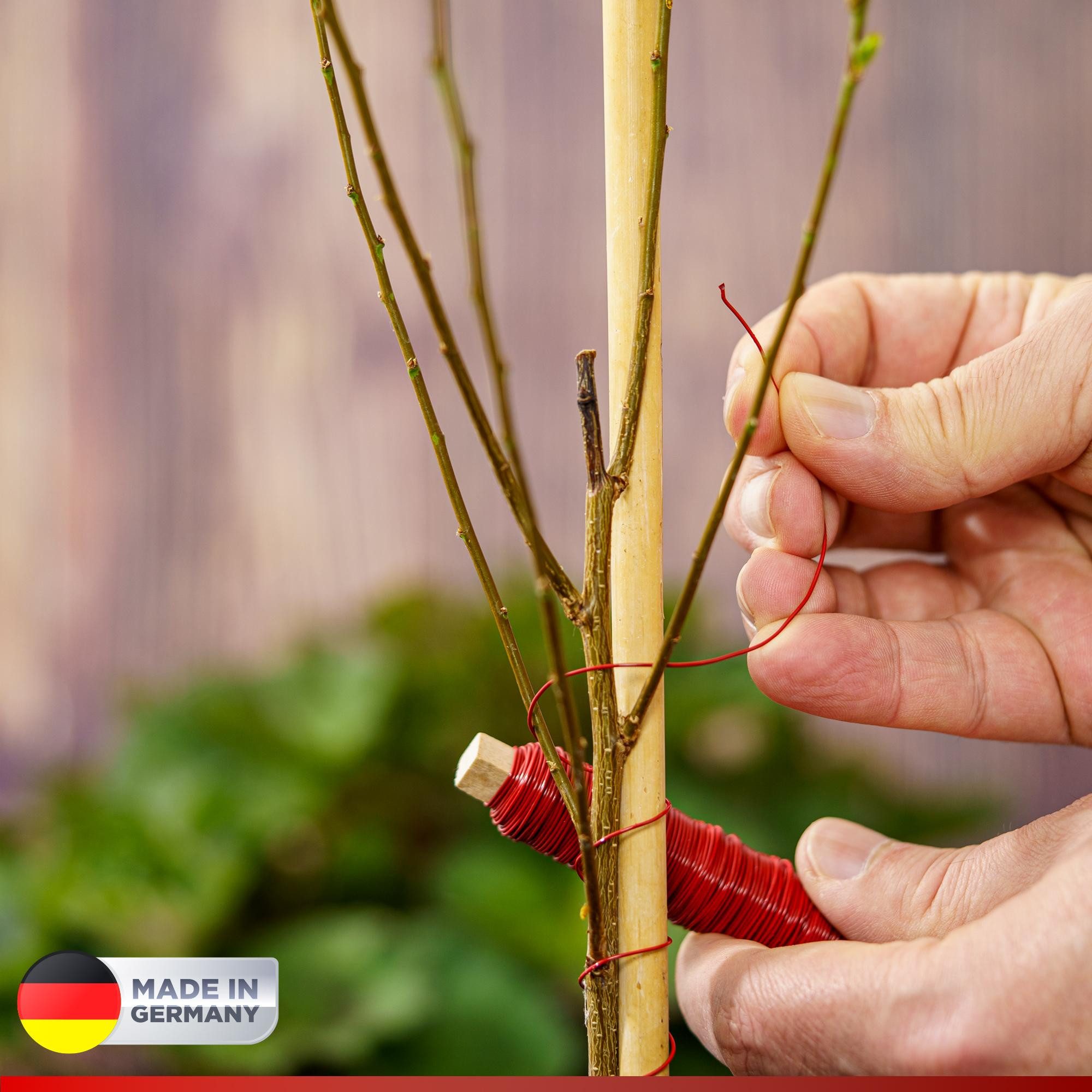 ECENCE Bindedraht Blumendraht verzinkt Wickeldraht 4x35m Basteldraht