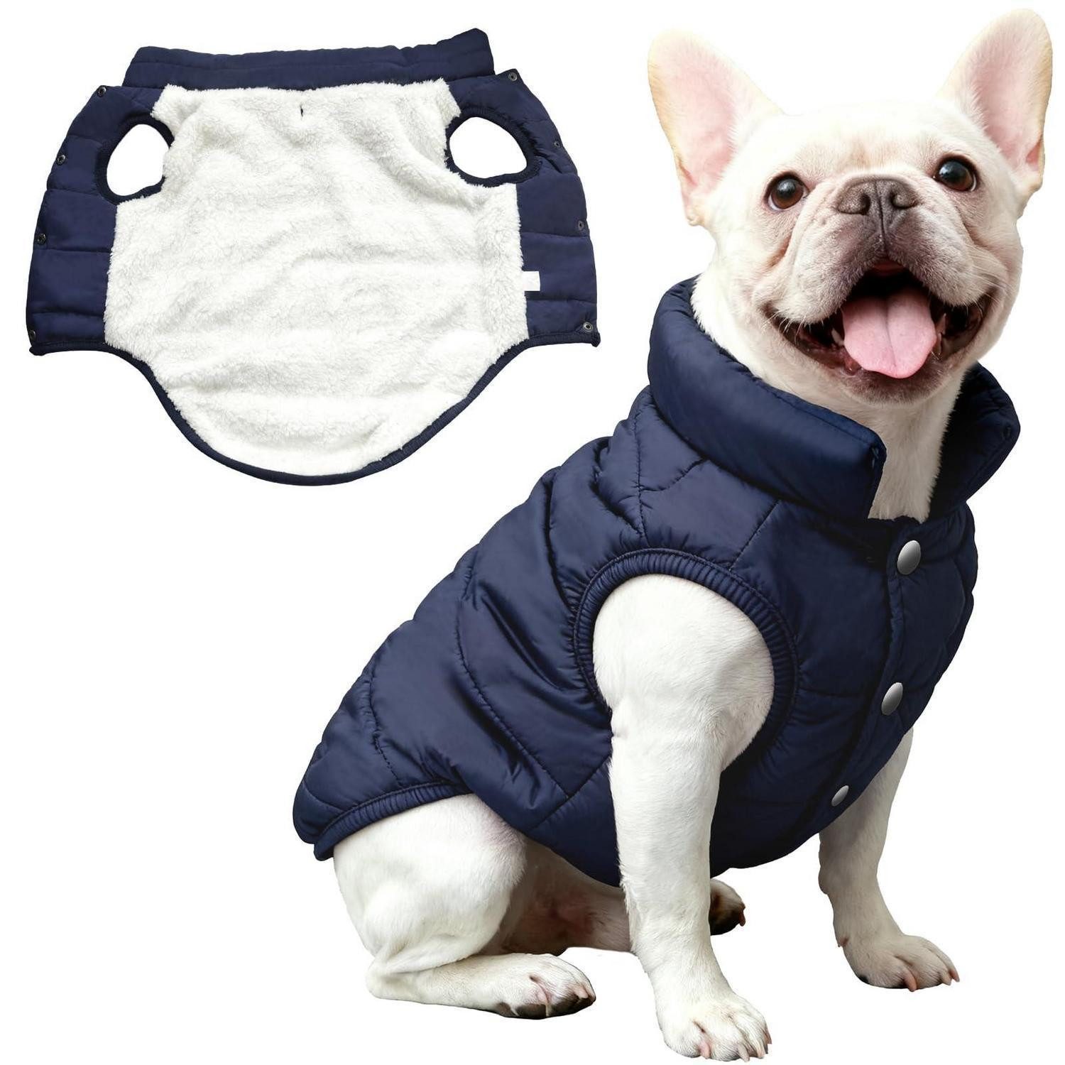 LuxusKollektion Hundemantel Hundemantel Warme Fleece Blau S