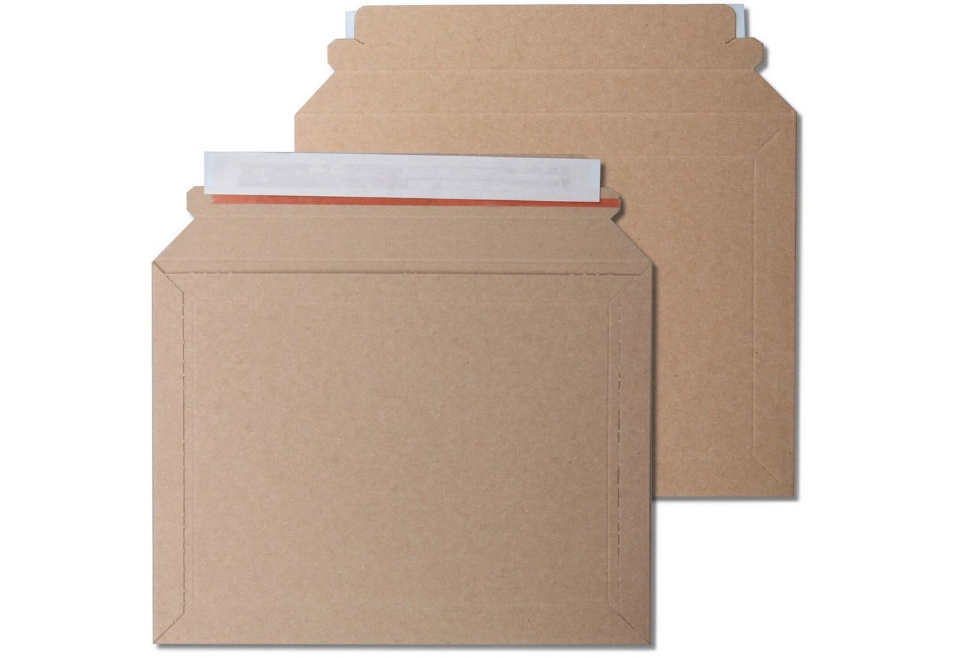 kraftmax Versandtasche 50 Vollpappe Versandtaschen Buch Verpackung frustfrei 235mm x 180mm A5, stabile Vollpappe, geeignet für Bücher und Dokumente