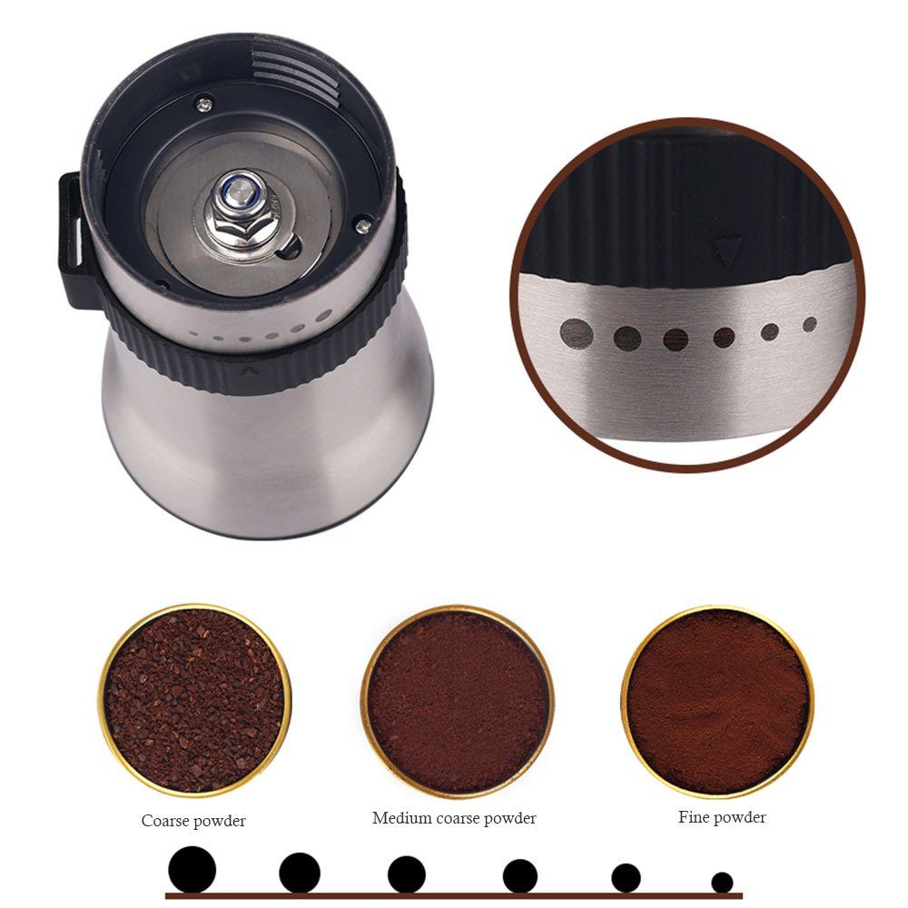 Blusmart Kaffeemühle Kleine Kaffeepulvermühle, Für Popper Rotierende Kurbel-Kaffeebohnenmaschine