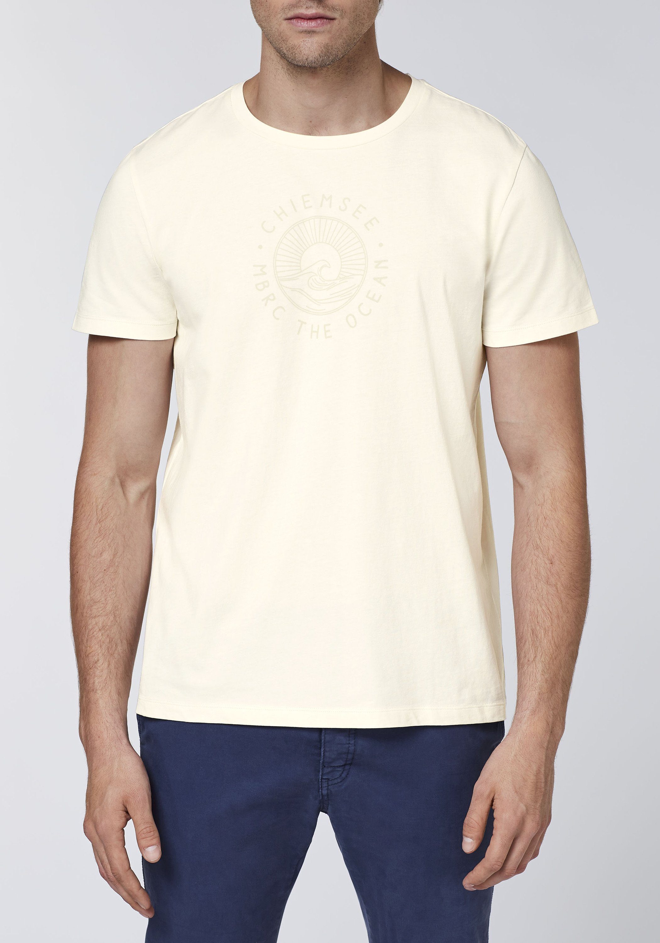 T-Shirt Natural Wellenmotiv Chiemsee 12 1 mit Print-Shirt