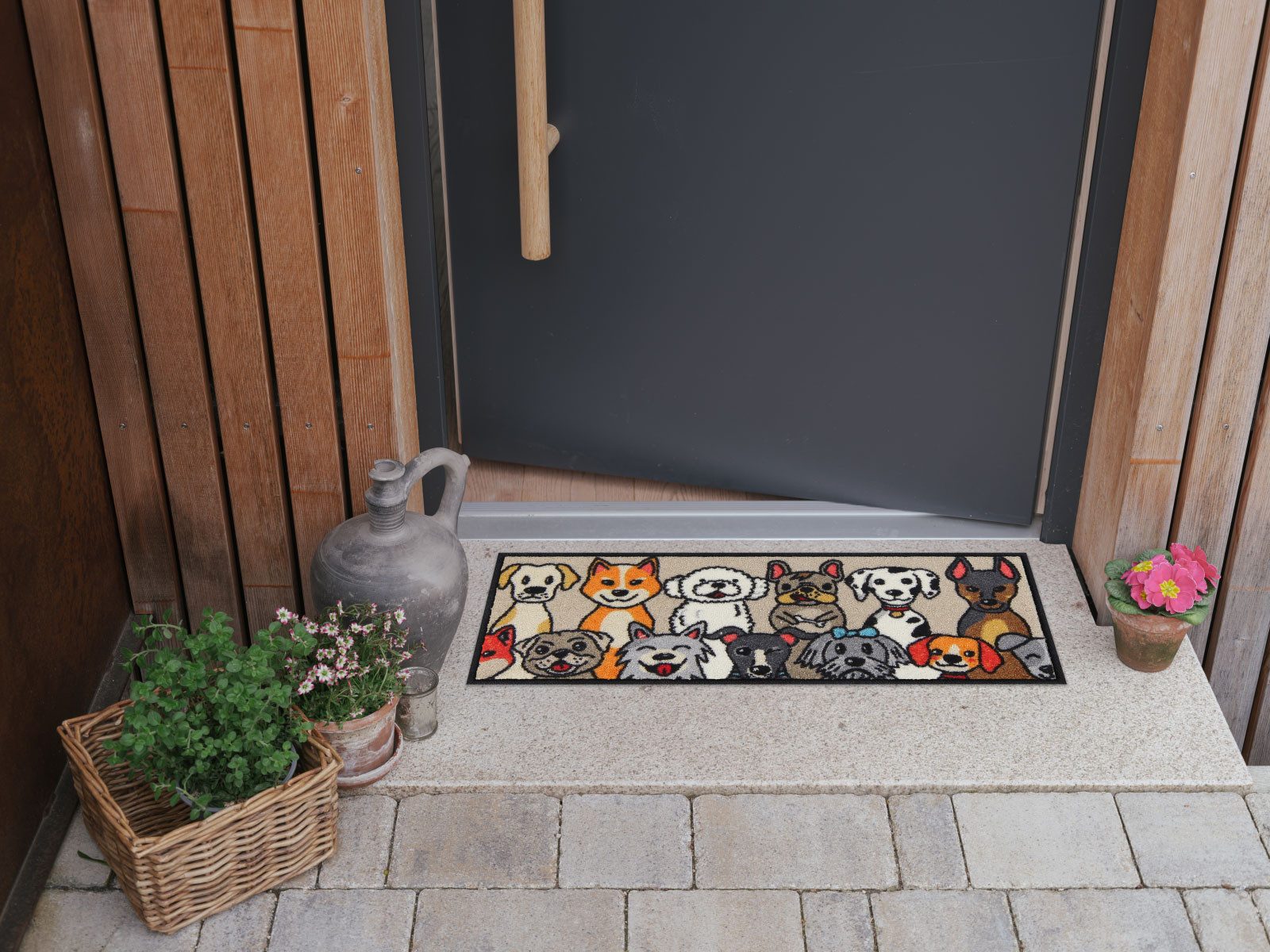 Salonloewe Fußmatte Salonloewe DOG PEOPLE Fußmatte Wohnmatte 30 x 75 cm, Sa günstig online kaufen