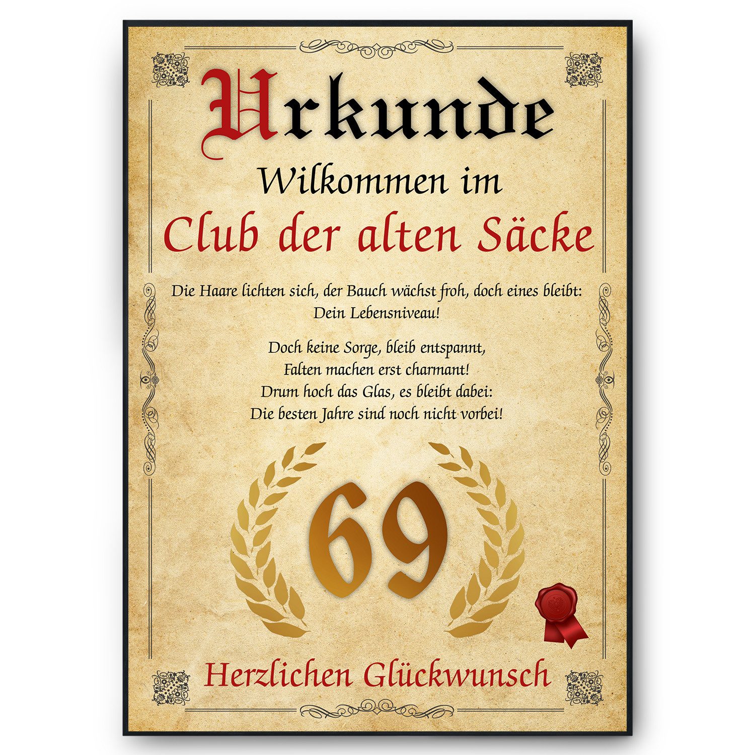 Tigerlino Poster Geburtstag Mann Geschenk Lustige günstig online kaufen