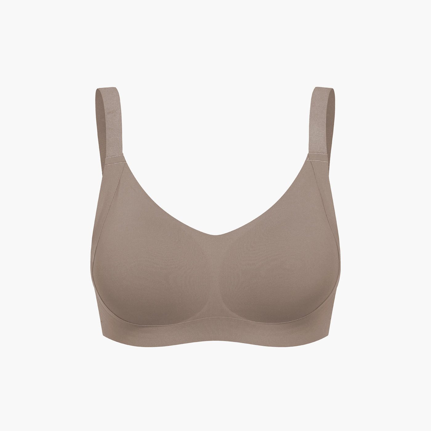 Creamy Fabrics Bügelloser BH Seamless Compact Push-Up BH-Taupe-S (1-tlg)