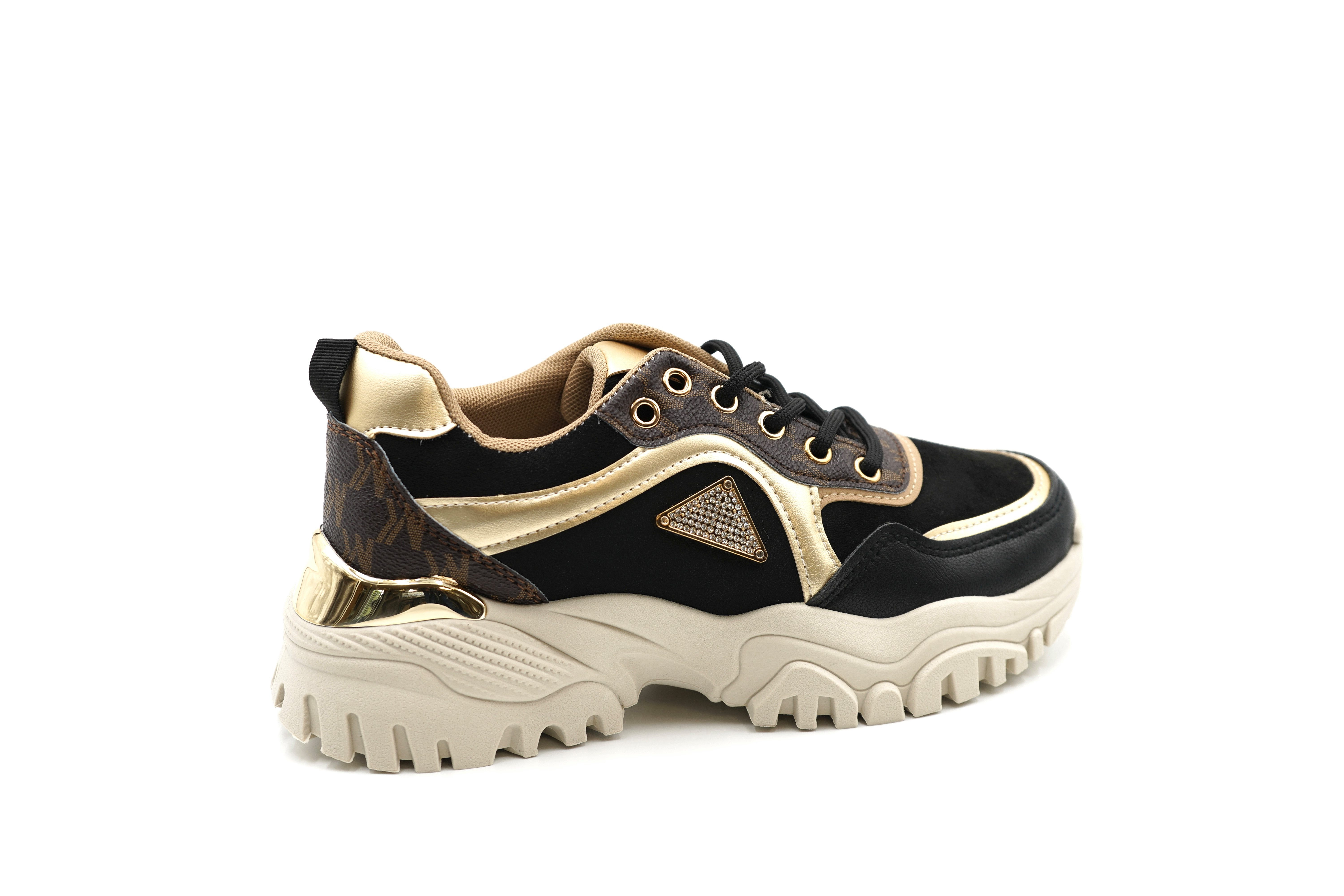Sonderpostendiscount Damenschuhe Sneaker JS1213 Black Sneaker Guter Tragekomfort