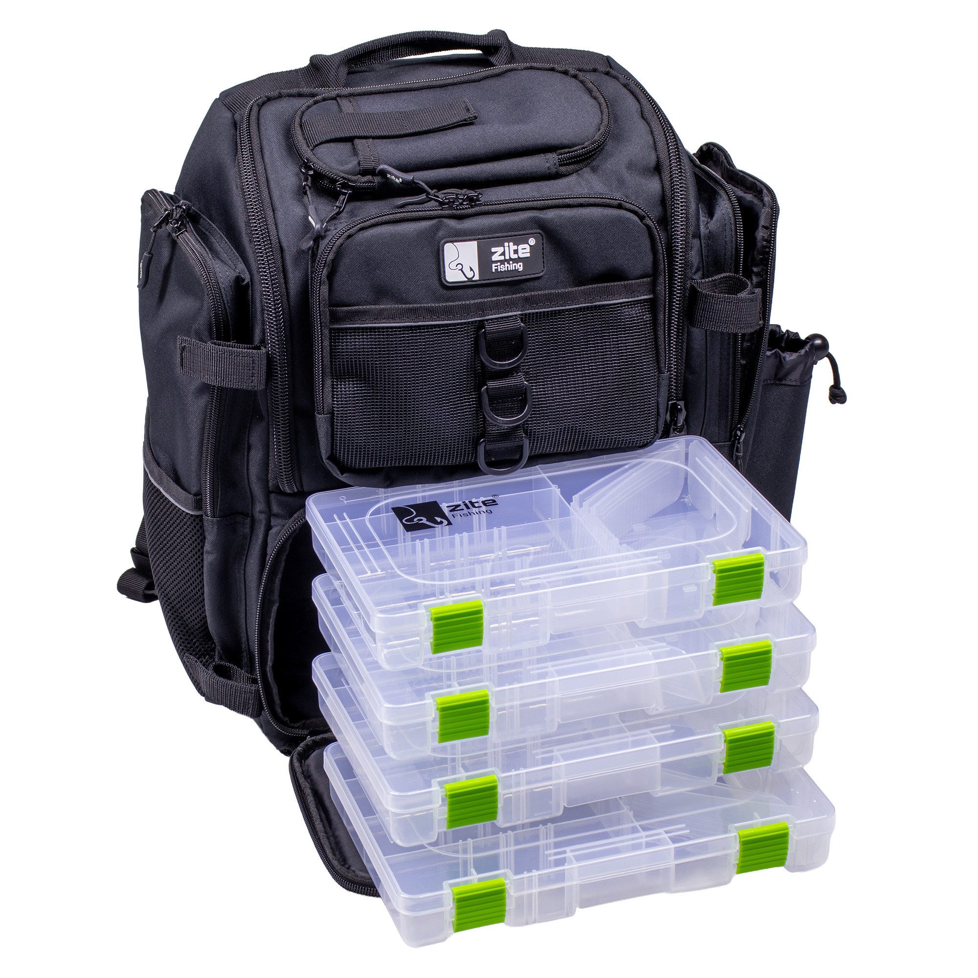 Zite Angelrucksack All-in-One Spinnfischer Rucksack mit Boxen, Rutenhalter günstig online kaufen