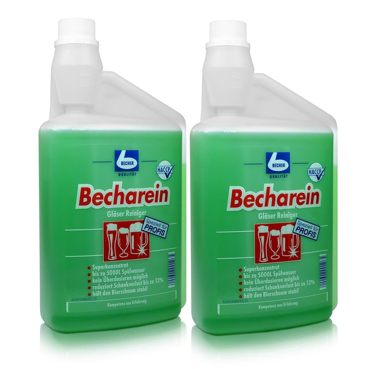 Dr. Becher Dr. Becher Becharein Стекло Reiniger Dosierkammerflasche 1L (2er Pack) Glasreiniger