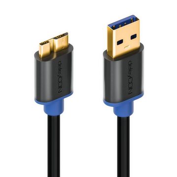 deleyCON deleyCON 1m Micro USB 3.0 Datenkabel USB A-Stecker zu Micro B-Stecker USB-Kabel