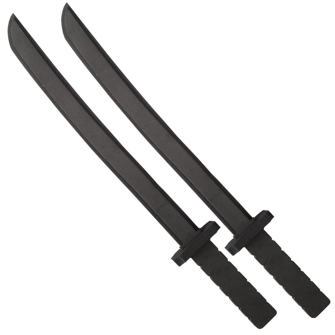 Katara Partyanzug Ninja-Krieger Schaumstoffschwert 55cm Kinderkostüm, 2er Set, ungefährlich und biegsam, Moosgummi, Waffen, Karneval, Katana