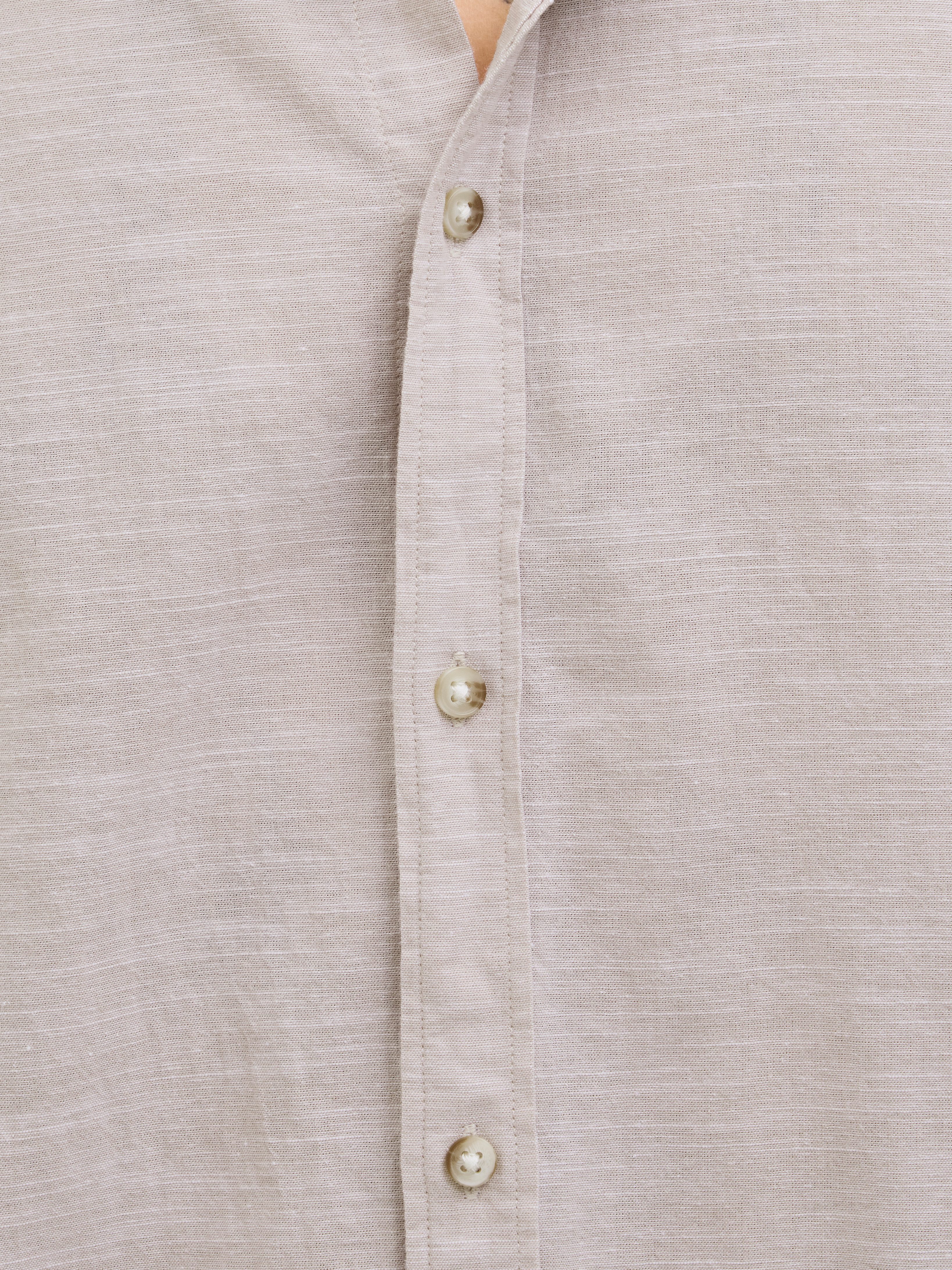 Jack & Jones Langarmhemd JJESUMMER BAND SHIRT LS SN mit Bandkragen