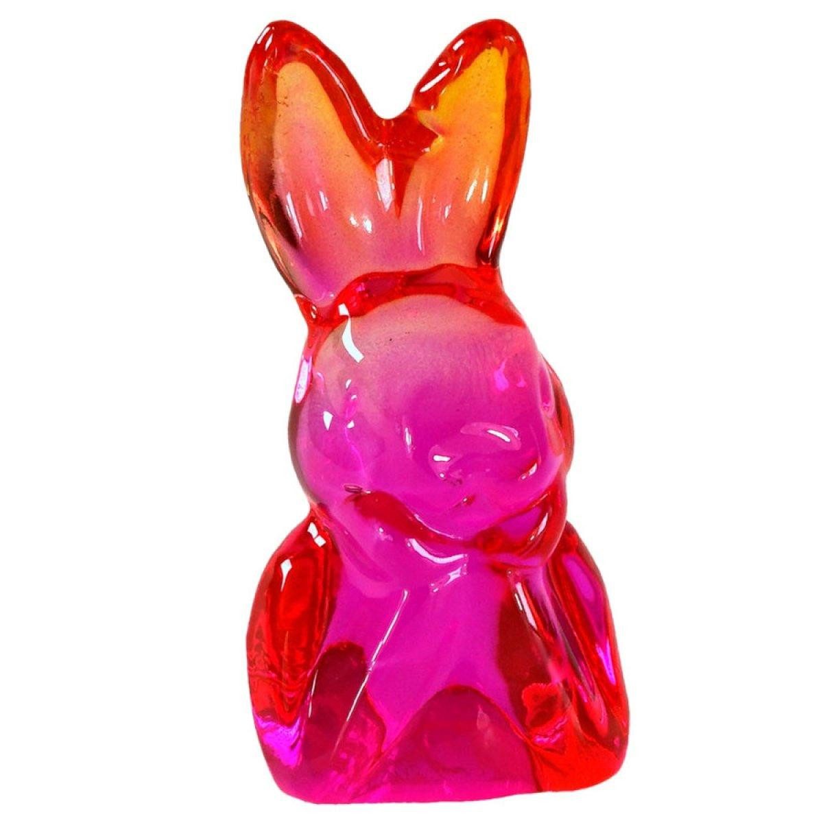 Werner Voß Osterhase Dekorationsobjekt Kristall Hase Pink (12cm)
