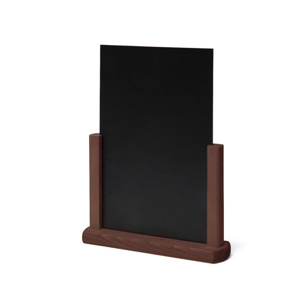 Showdown Displays Standtafel Tischaufsteller Natura - DIN A4 - Holz - Dunkelbraun, (1-tlg)