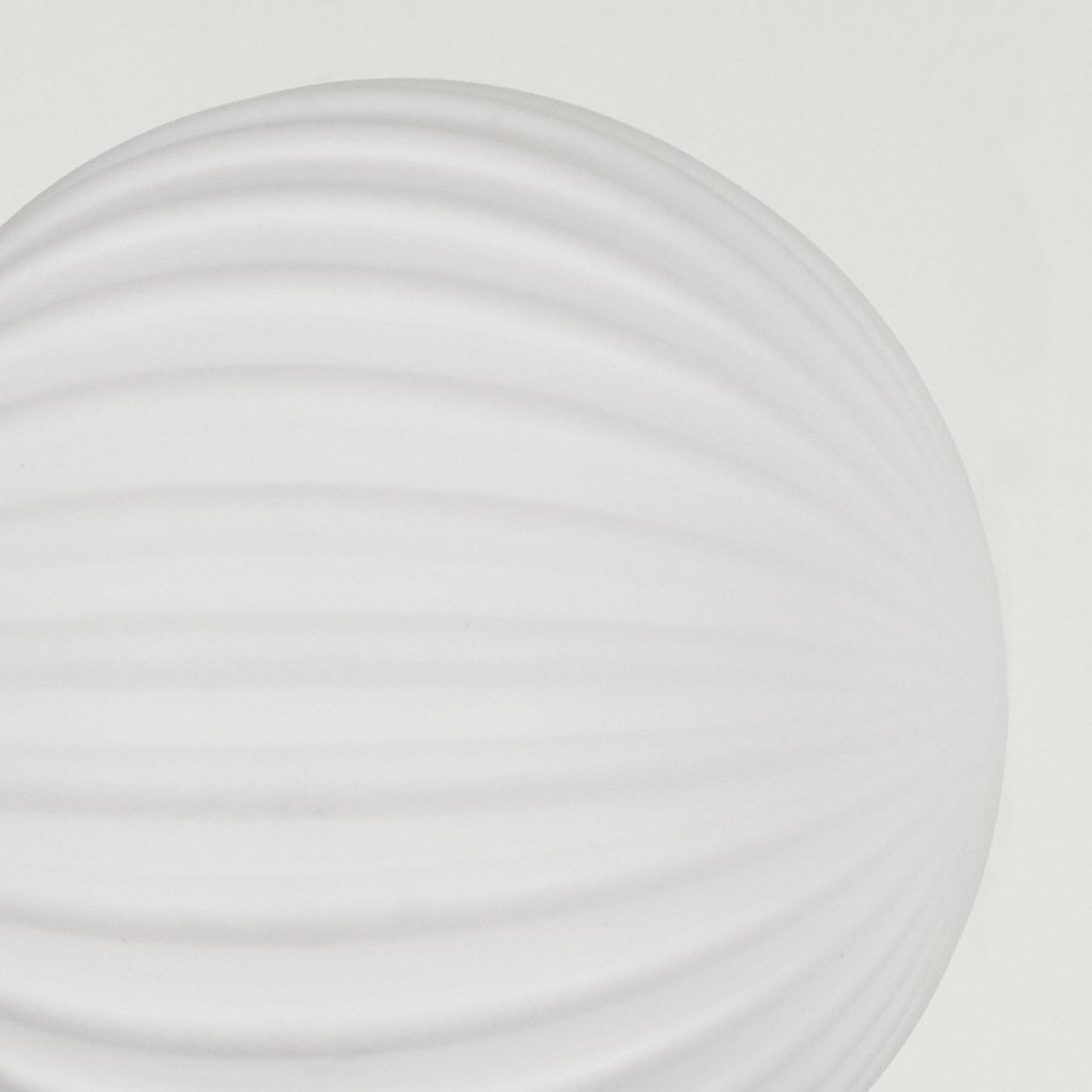 hofstein Stehlampe Stehlampe aus Metall/Riffelglas in Schwarz/Weiß, ohne Leuchtmittel, Leuchte mit Glasschirmen (12cm),Fußschalter, 6xG9, ohne Leuchtmittel