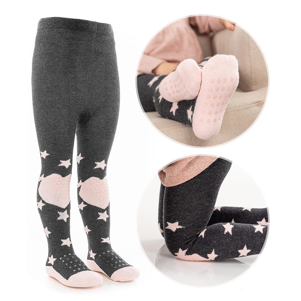 Strumpfhose Sterne Rose