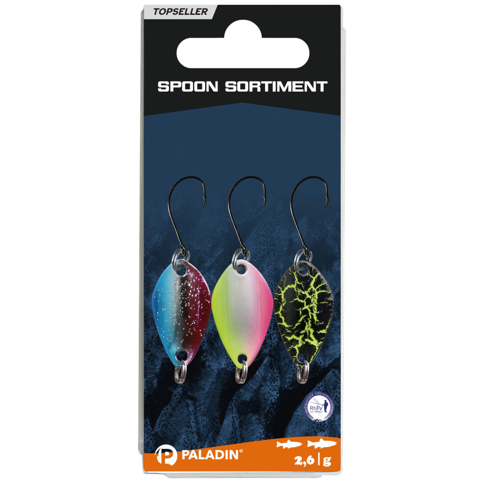 Paladin Kunstköder Spoon-Sortiment 2,6g 3St.