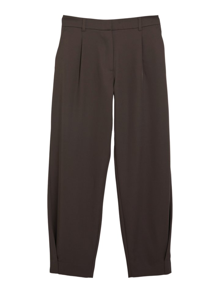 s.Oliver BLACK LABEL Stretch-Hose braun,Casual,Polyester,Unifarben,Barrel Fit,Hoch