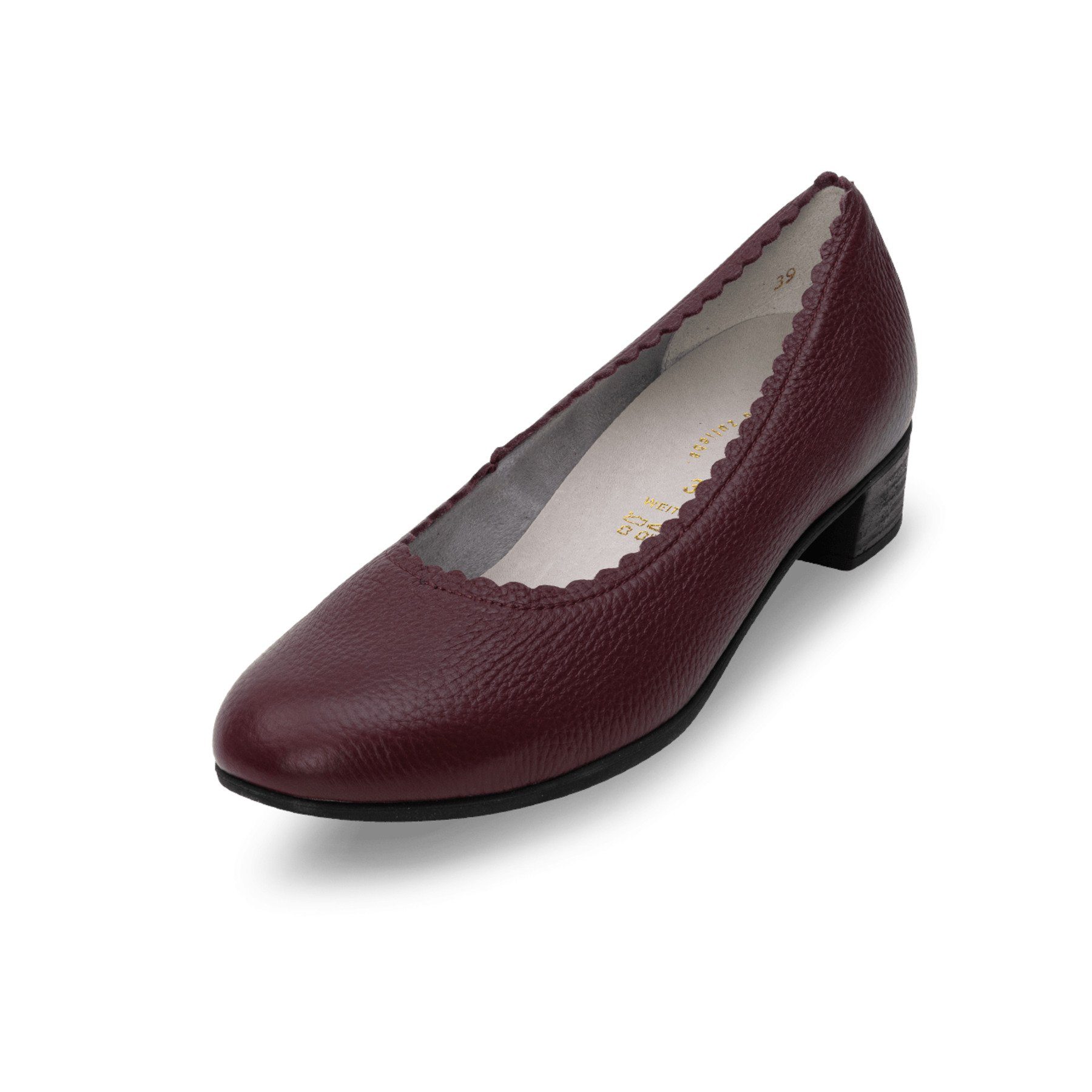 vitaform Damenschuhe Pumps Hirschleder Pumps aubergine