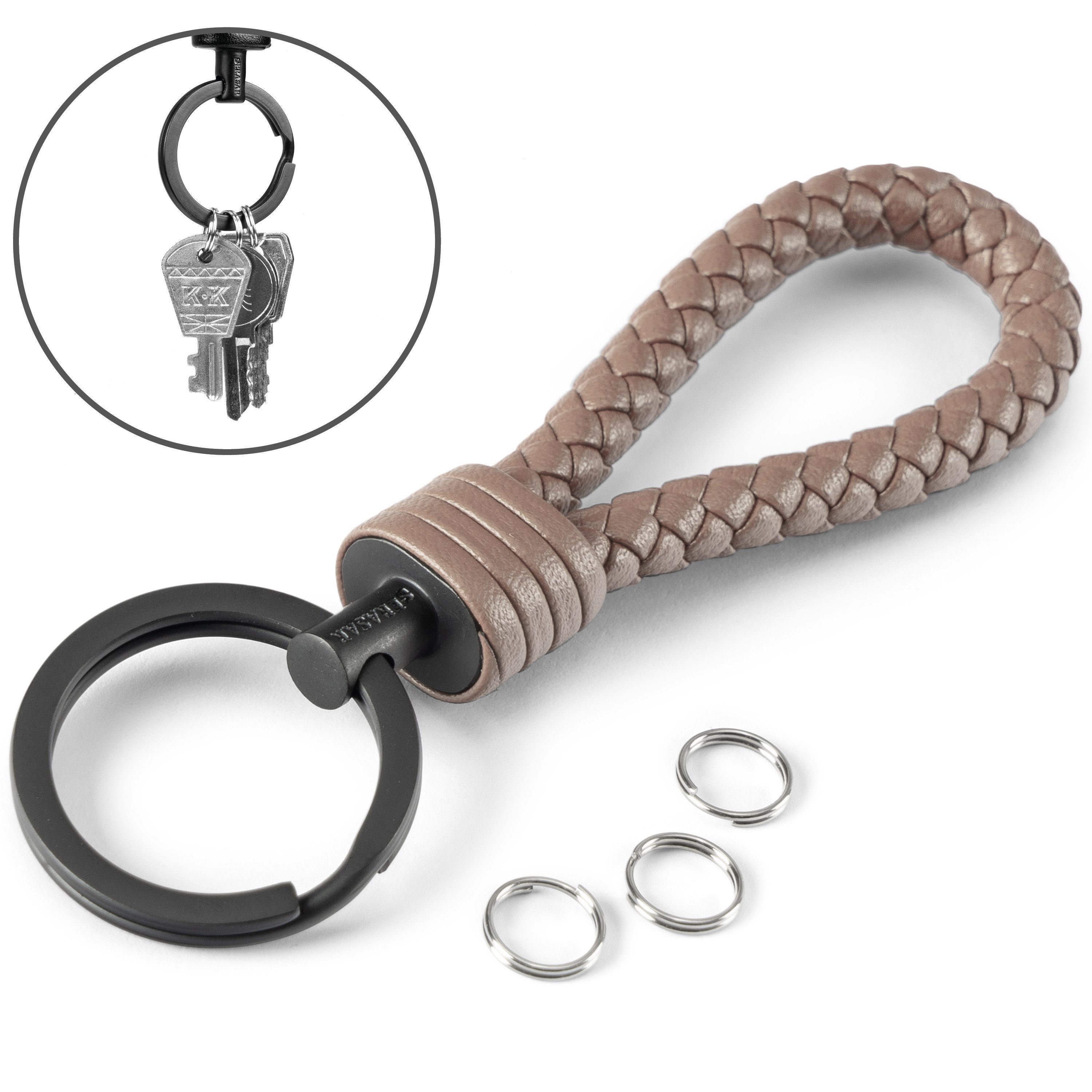 SERASAR Schlüsselanhänger Leder Schlüsselanhänger "Strong" (1-tlg), günstig online kaufen
