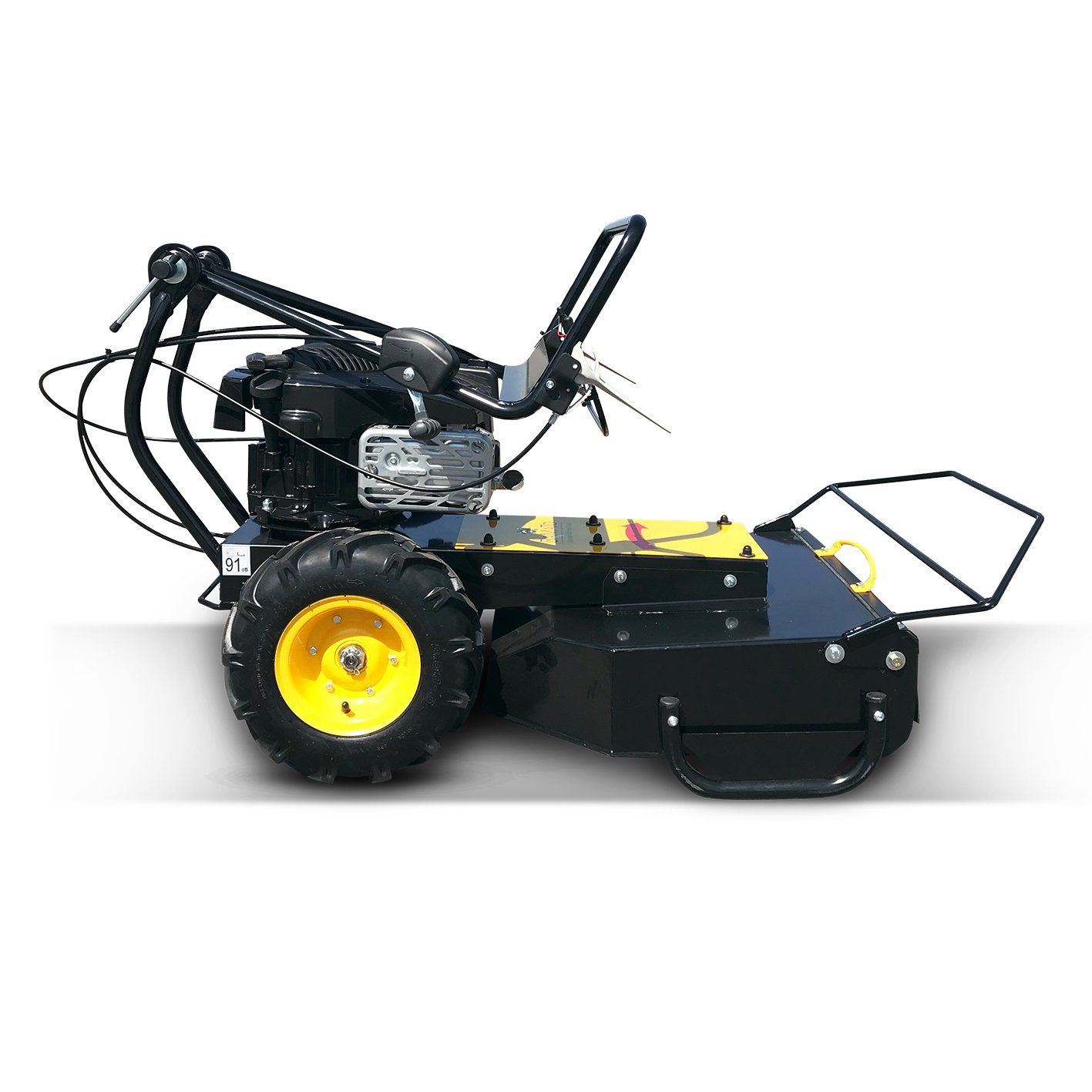 BAMATO Benzinrasenmäher GM-875 + SEAT, 58 cm Schnittbreite, Mulcher, Mulchmäher, OREGON Qualitätsmesser