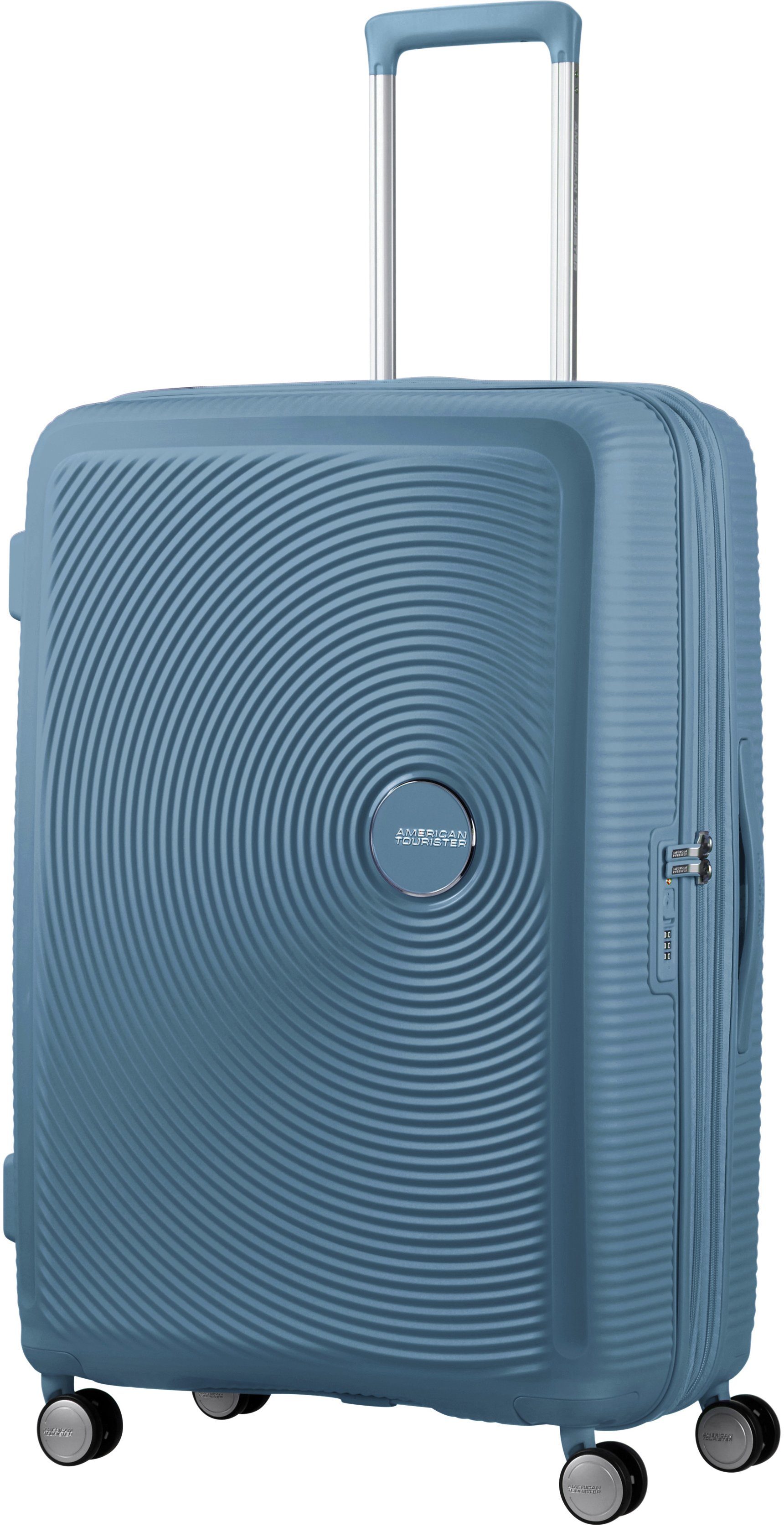 American Tourister® Hartschalen-Trolley SOUNDBOX, in verschiedenen Farben und Größen, 4 Rollen, Reisekoffer Trolley Aufgabegepäck TSA-Zahlenschloss Volumenerweiterung