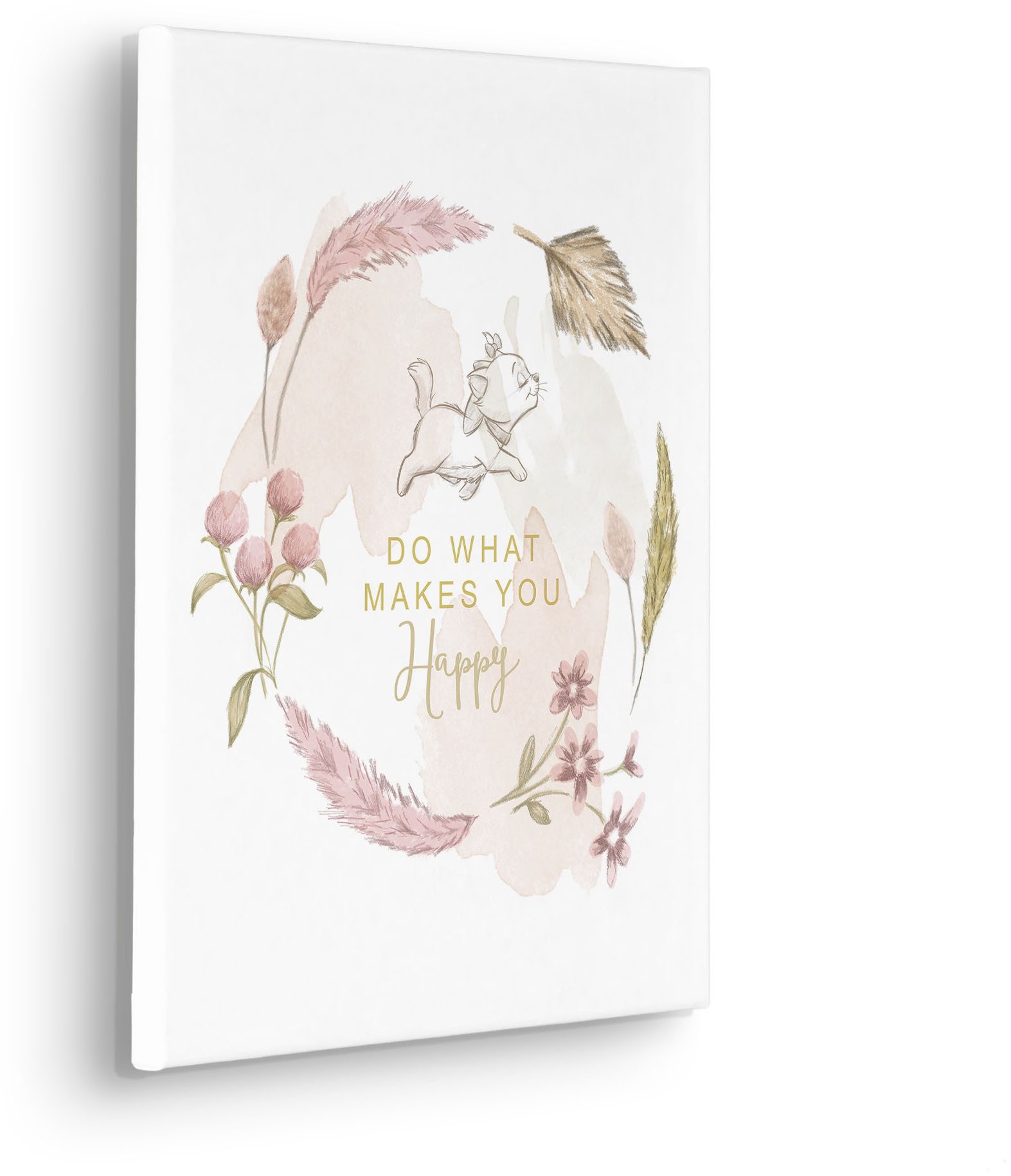 Komar Leinwandbild Disney Aristocats Do What Makes You Happy, Disney (1 St), 30 x 40 cm (Breite x Höhe) - Kinderzimmer, Dekoration